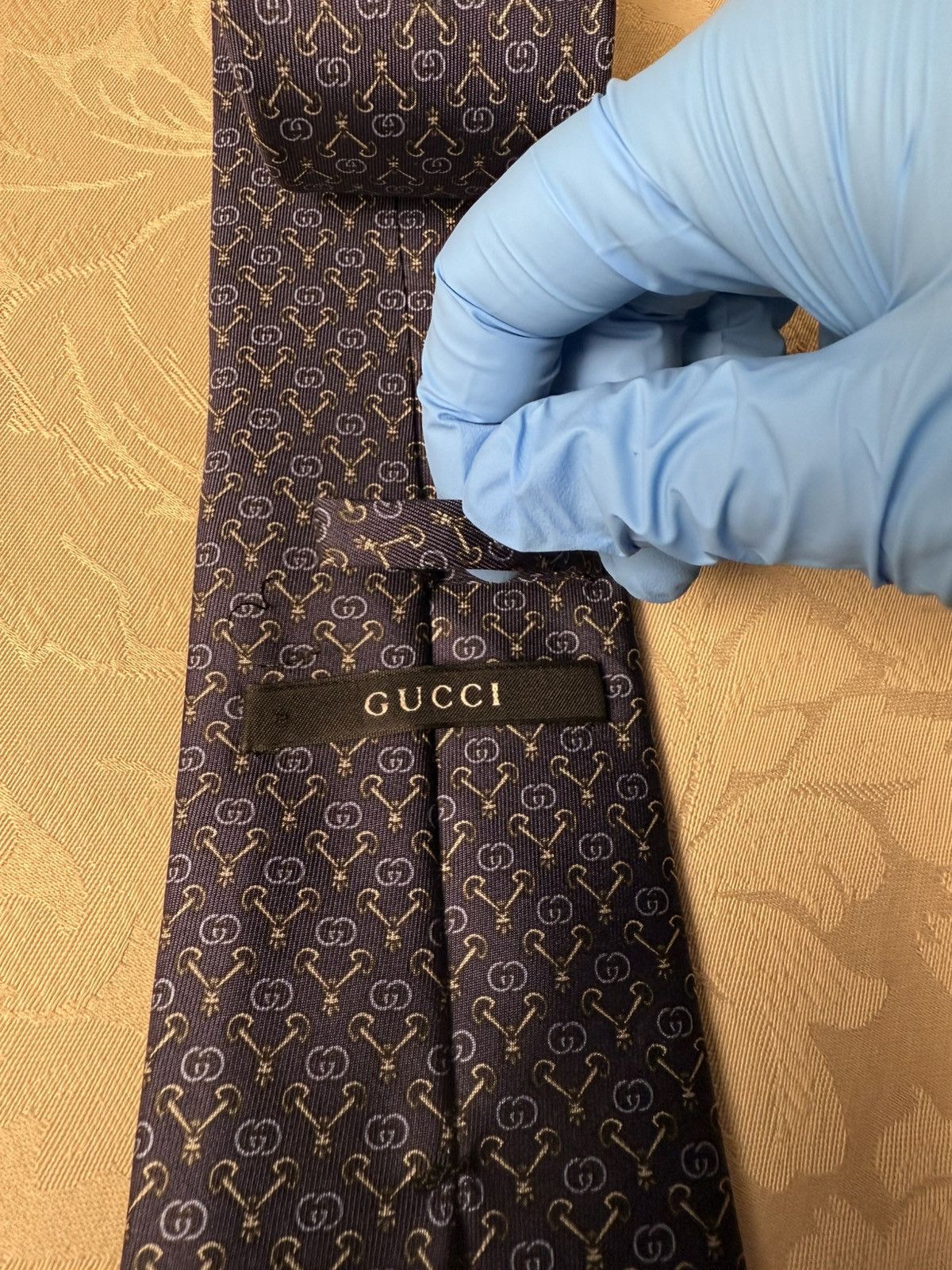 Gucci Gucci Monogram Horsebit Tie Size ONE SIZE - 2 Thumbnail