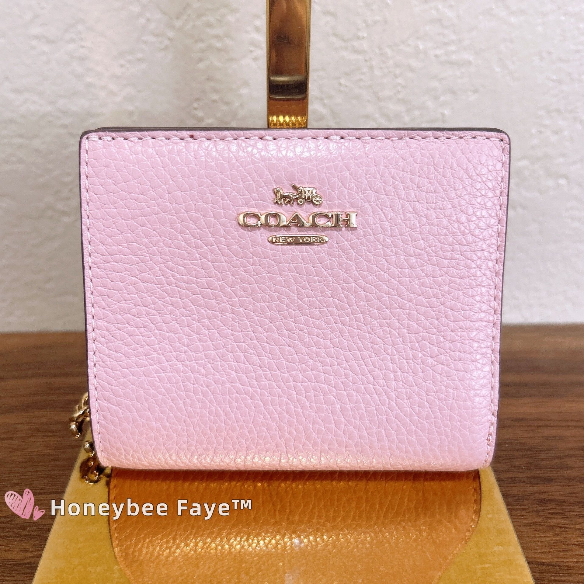 Coach Snap Wallet C2862 Gold/Carnation Size ONE SIZE - 2 Thumbnail