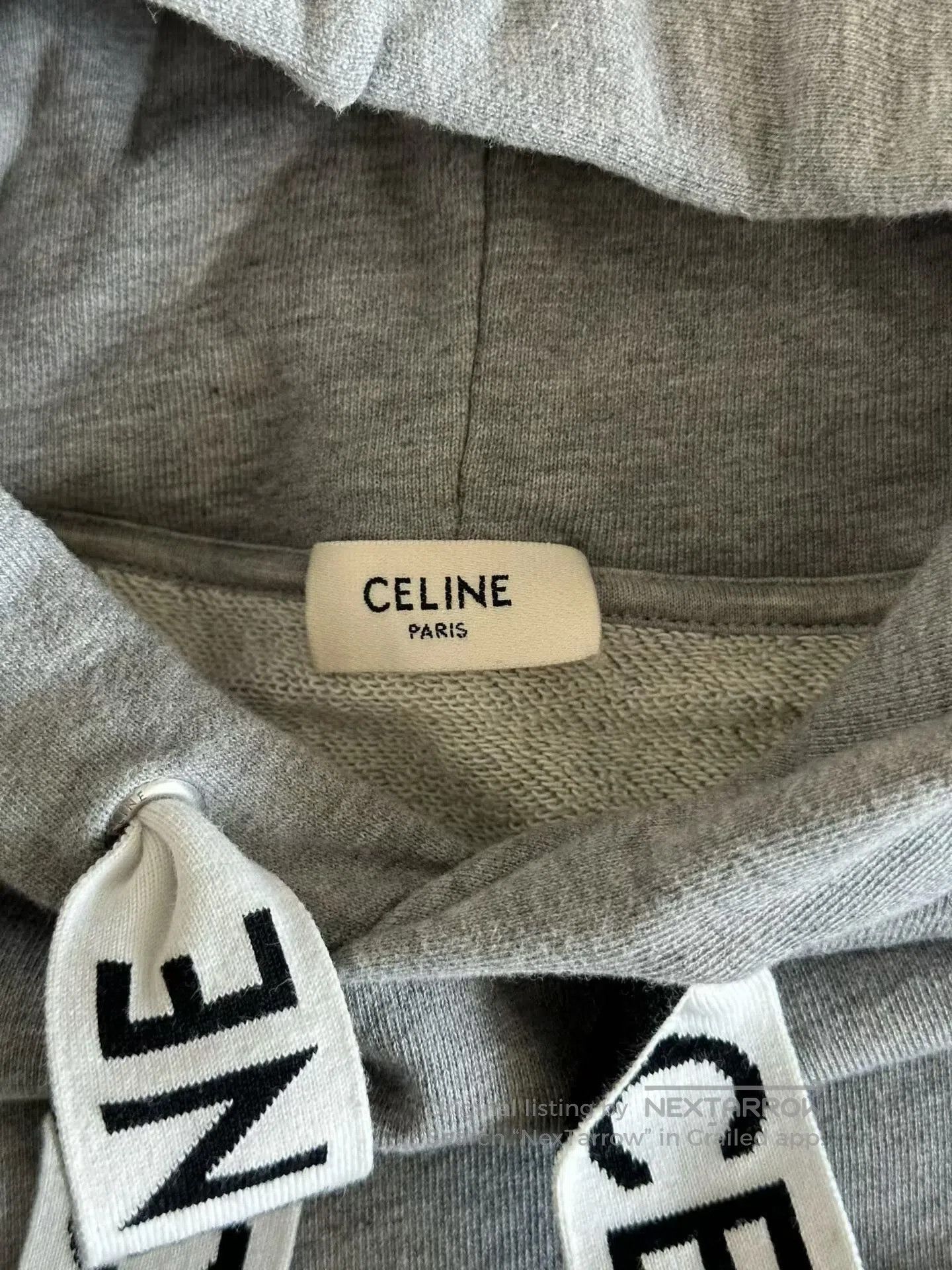 Celine Celine Gray Drawstring Hoodie. Size US S / EU 44-46 / 1 - 3 Thumbnail