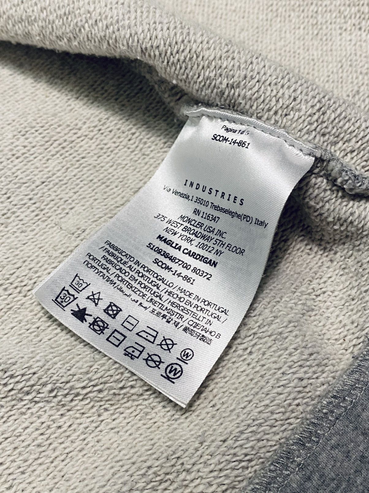 Moncler Moncler Zip Hoodie Grey Zip Up With Logo Size L / US 10 / IT 46 - 5 Thumbnail