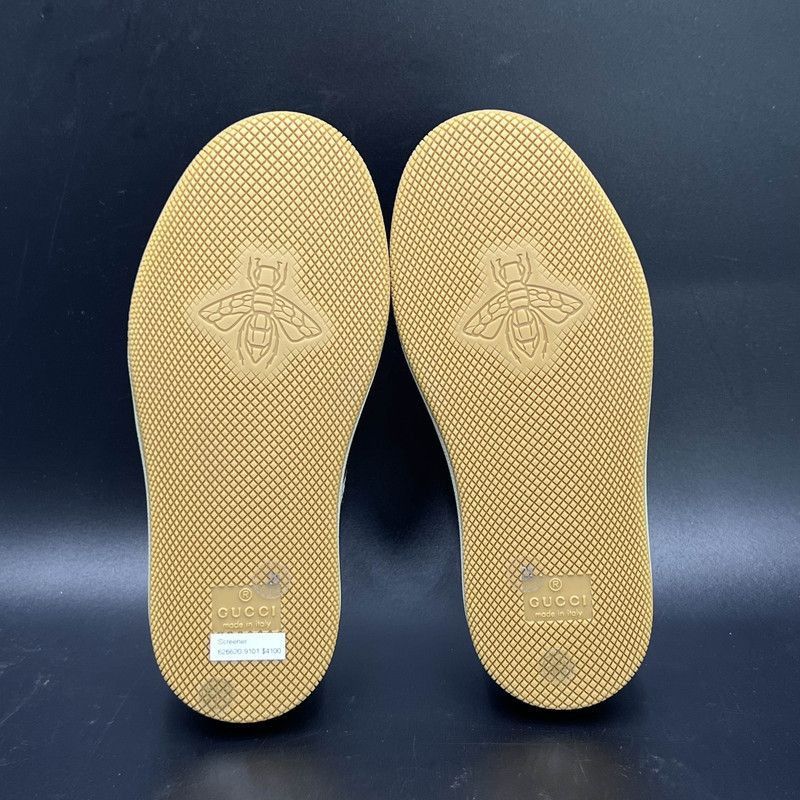 Gucci Gucci Kids Beige Round-Toe Low-Top Sneakers - Size US 11 / EU 44 - 4 Thumbnail