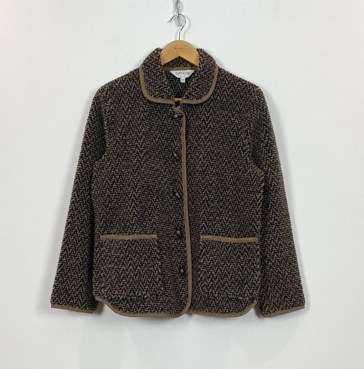 Orvis Orvis Fleece Teddy Jacket Womens Size M Fastening Pockets Size M / US 6-8 / IT 42-44 - 1 Thumbnail