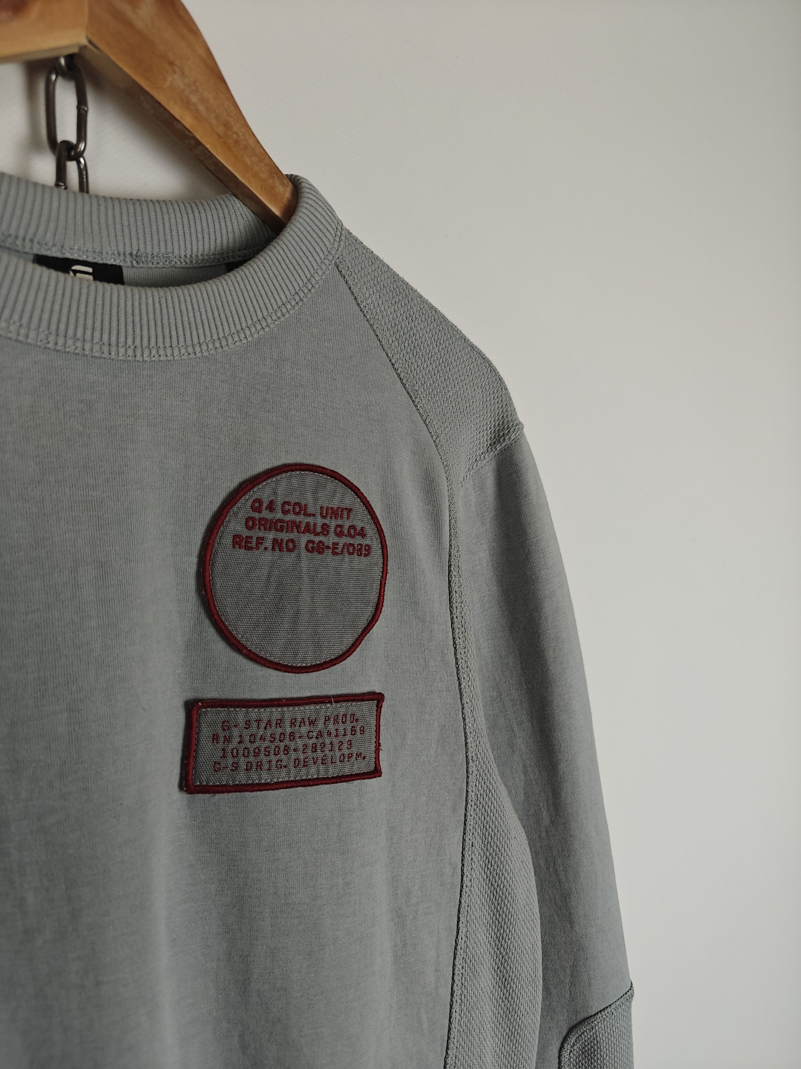 G-Star G-Star Raw Sweatshirt Crewneck Moto Pullover Gray S Size US S / EU 44-46 / 1 - 5 Thumbnail