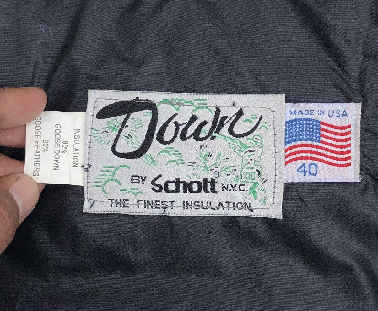 Schott Vintage Schott NYC Goose Feather Down Puffer Jacket 🇺🇸 Size US L / EU 52-54 / 3 - 15 Thumbnail