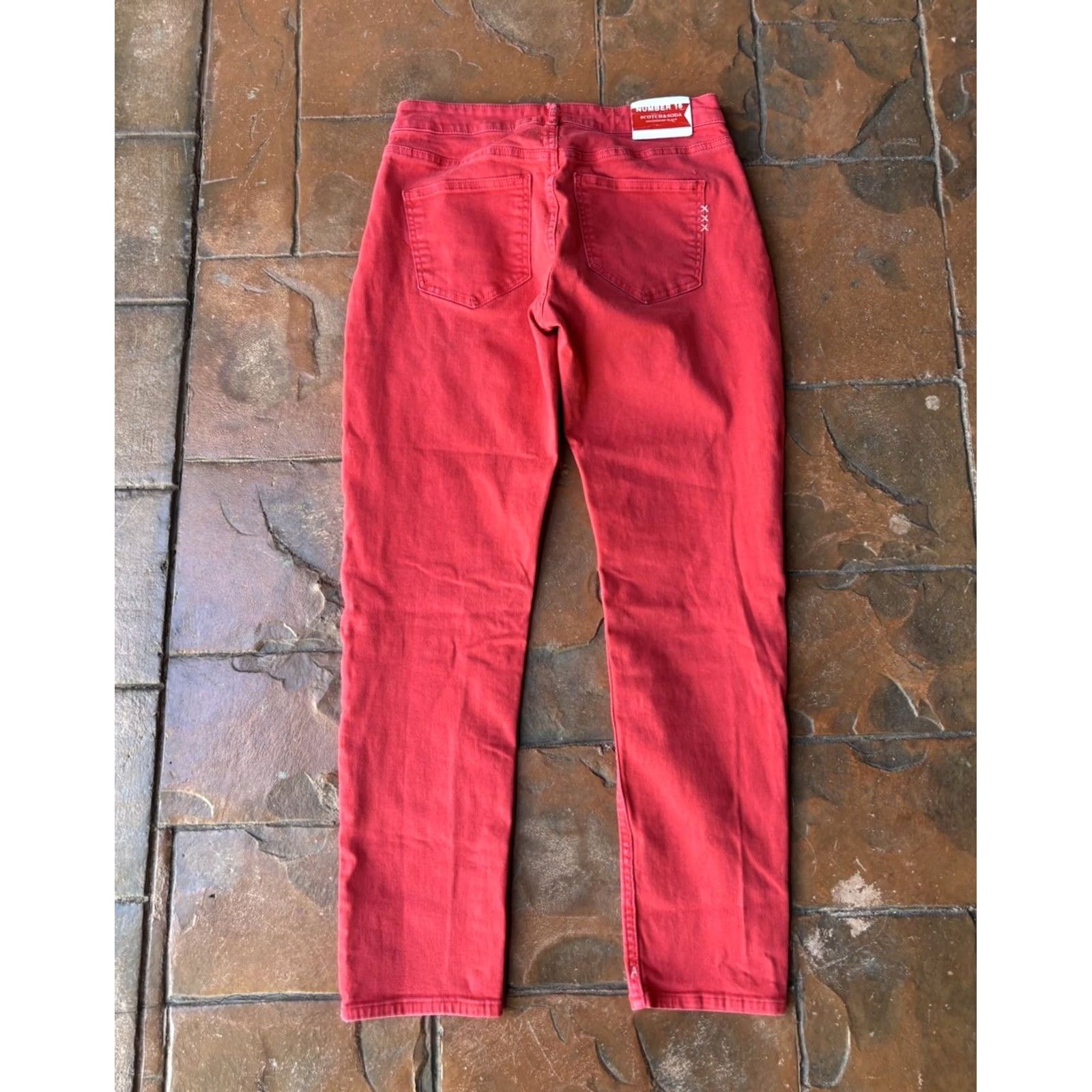 Scotch & Soda Scotch & Soda The Keeper Slim Jeans Women’s 28x32 Red Straight Leg Jeans Size 28" / US 6 / IT 42 - 3 Thumbnail