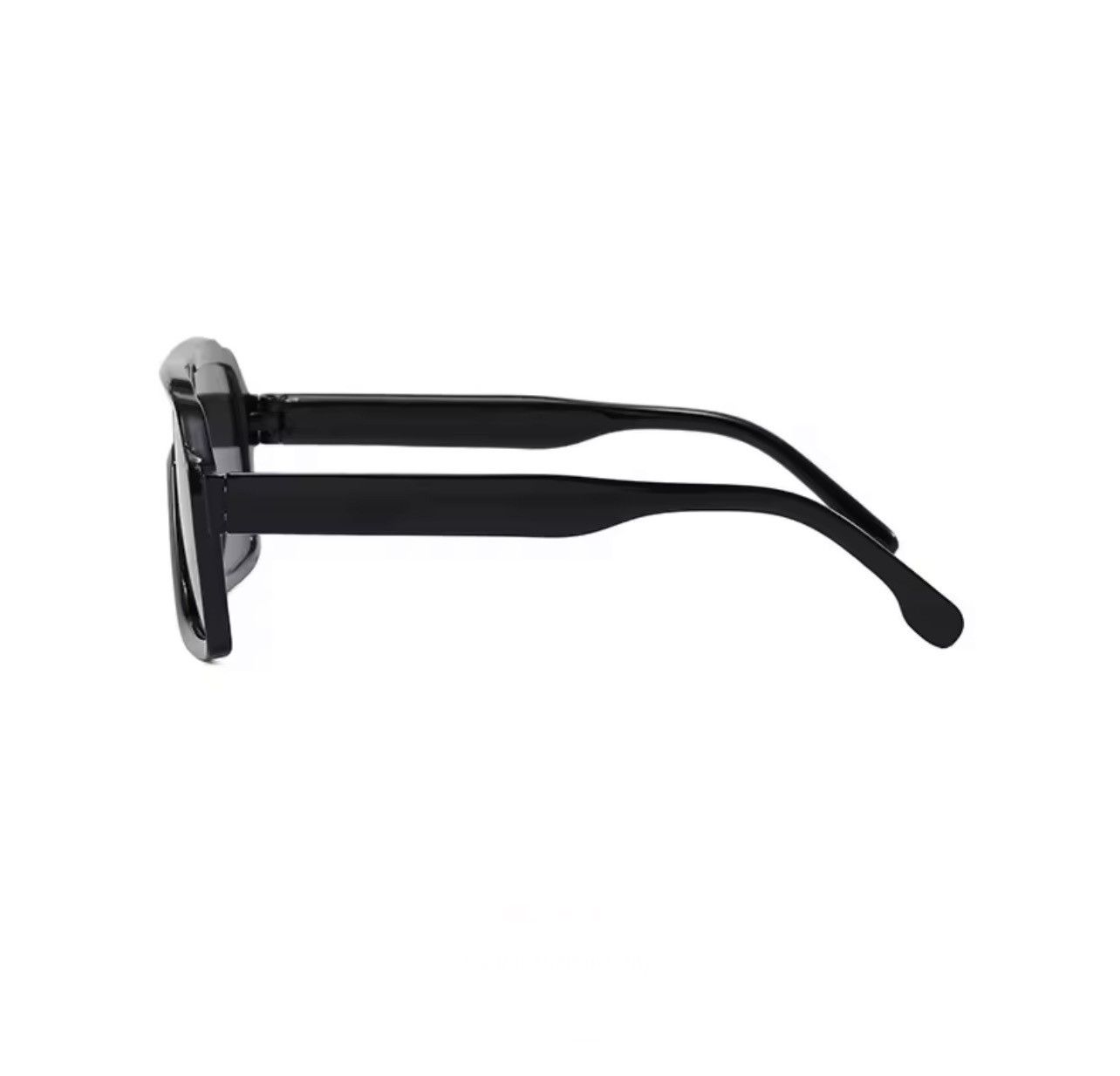 Other Oversized Square Sunglasses Black Frame Gold Gradient Lenses Size ONE SIZE - 4 Thumbnail