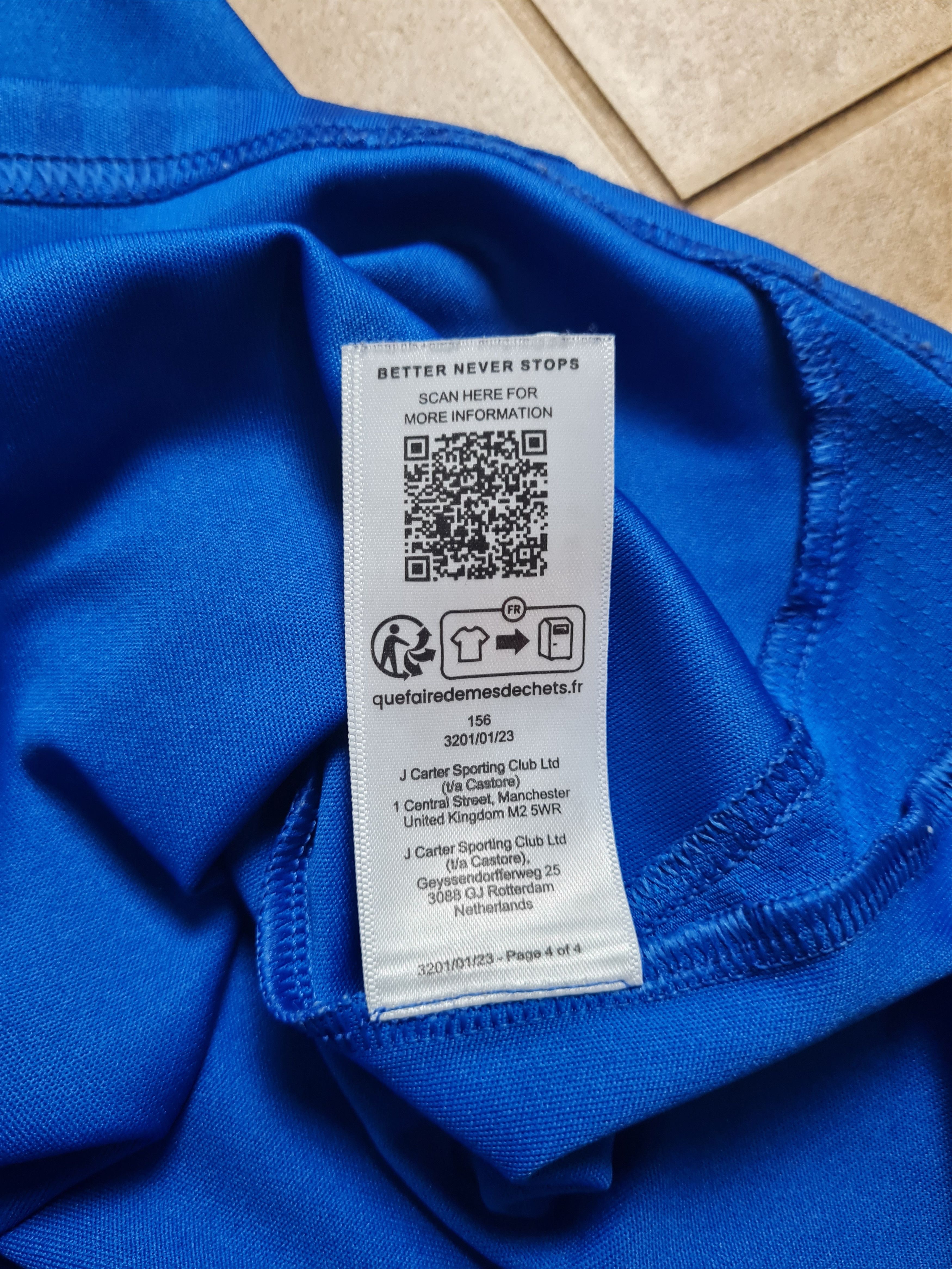 Castore JERSEY RANGERS 2023 2024 HOME SHIRT SOCCER GLASGOW SCOTLAND Size US XL / EU 56 / 4 - 16 Thumbnail