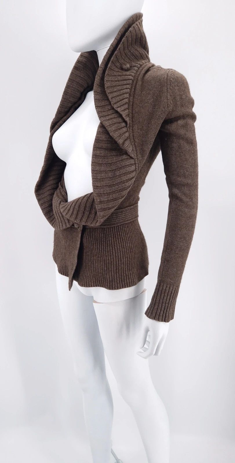 Givenchy Givenchy Riccardo Tisci Merino Wool Sculptural Cardigan Size S / US 4 / IT 40 - 11 Thumbnail
