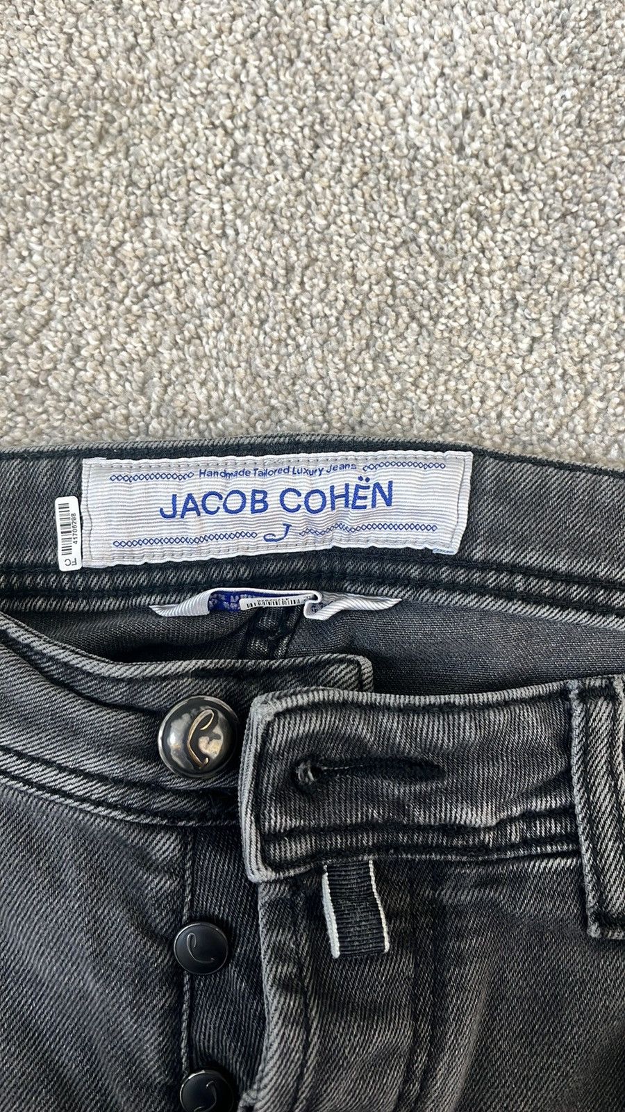 Jacob Cohen Jacob Cohen Dark Grey Jeans Size US 33 - 2 Thumbnail