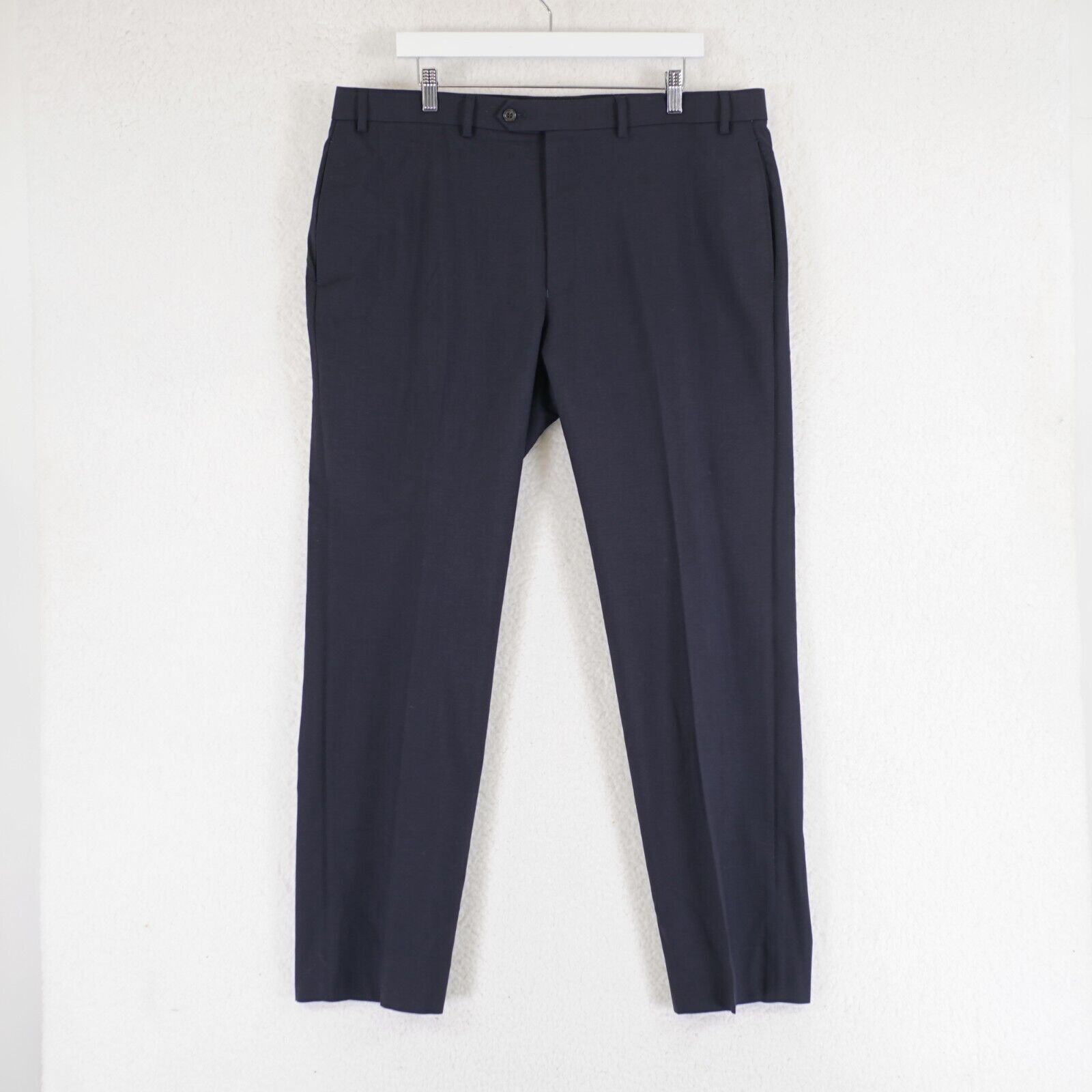 Lauren Ralph Lauren Lauren Ralph Lauren Wool Blue Flat Front Mid Rise Dress Pant Size 40R - 1 Thumbnail