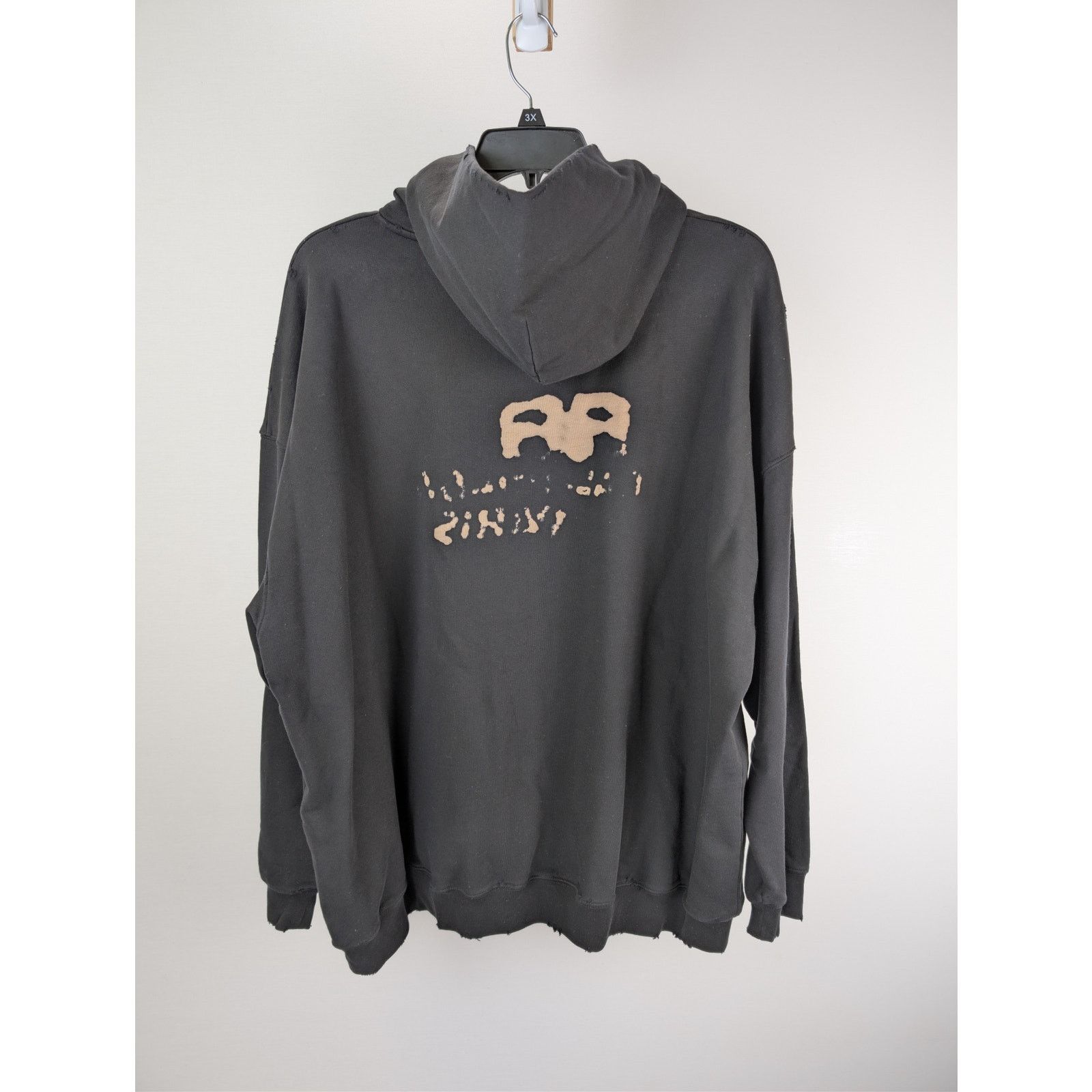 Balenciaga o1rshd1 Large Fit Hoodie in Black Size US M / EU 48-50 / 2 - 10 Thumbnail