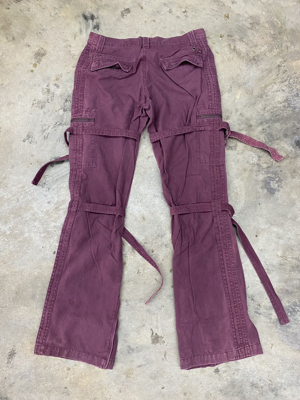 If Six Was Nine × Le Grande Bleu (L.G.B.) flared bondage pant purple japan undefined style Size US 29 - 6 Thumbnail