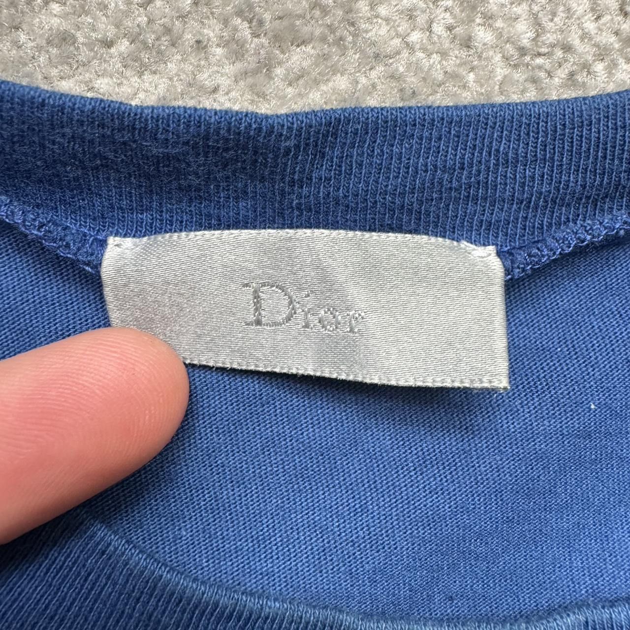 Dior Dior Homme blue Tshirt with front graphic size large Size US L / EU 52-54 / 3 - 4 Thumbnail