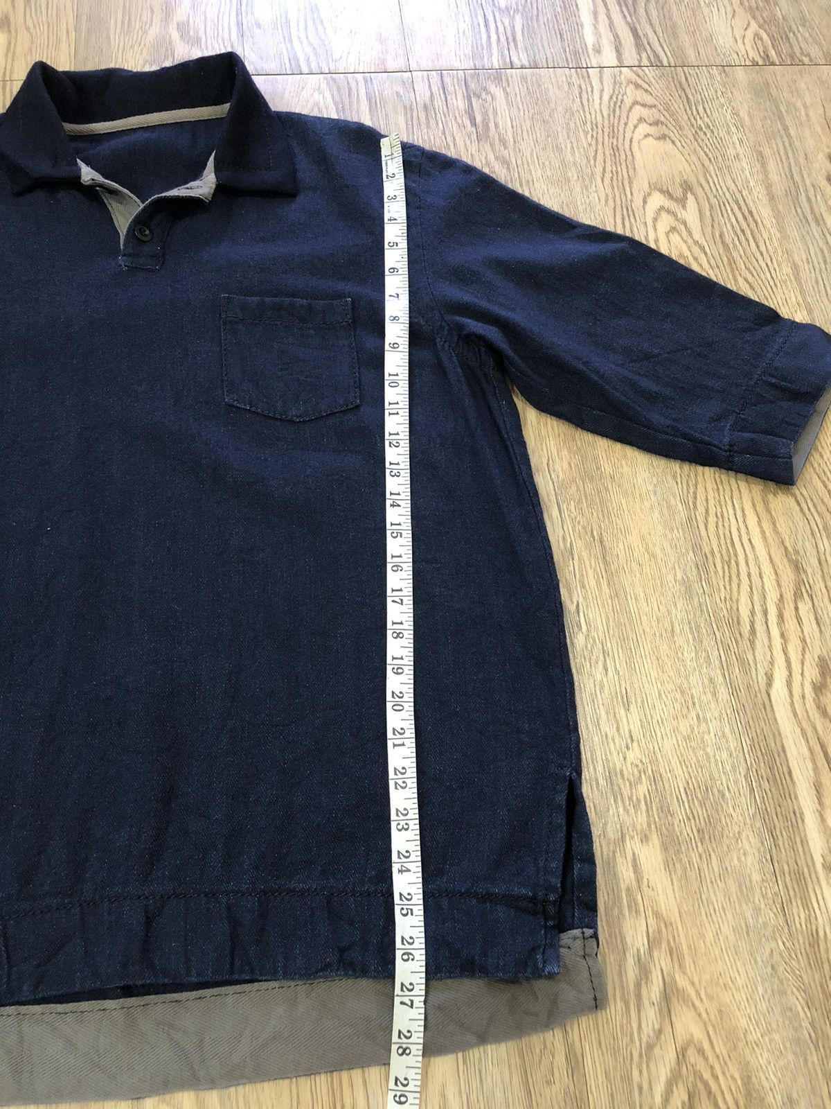 Sacai Sacai blue denim pocket tee Size US L / EU 52-54 / 3 - 10 Thumbnail
