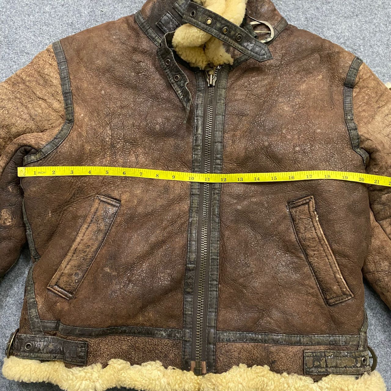 Vintage 💥Vintage Air Force U.S Army Style Leather Jacket Size US M / EU 48-50 / 2 - 4 Thumbnail