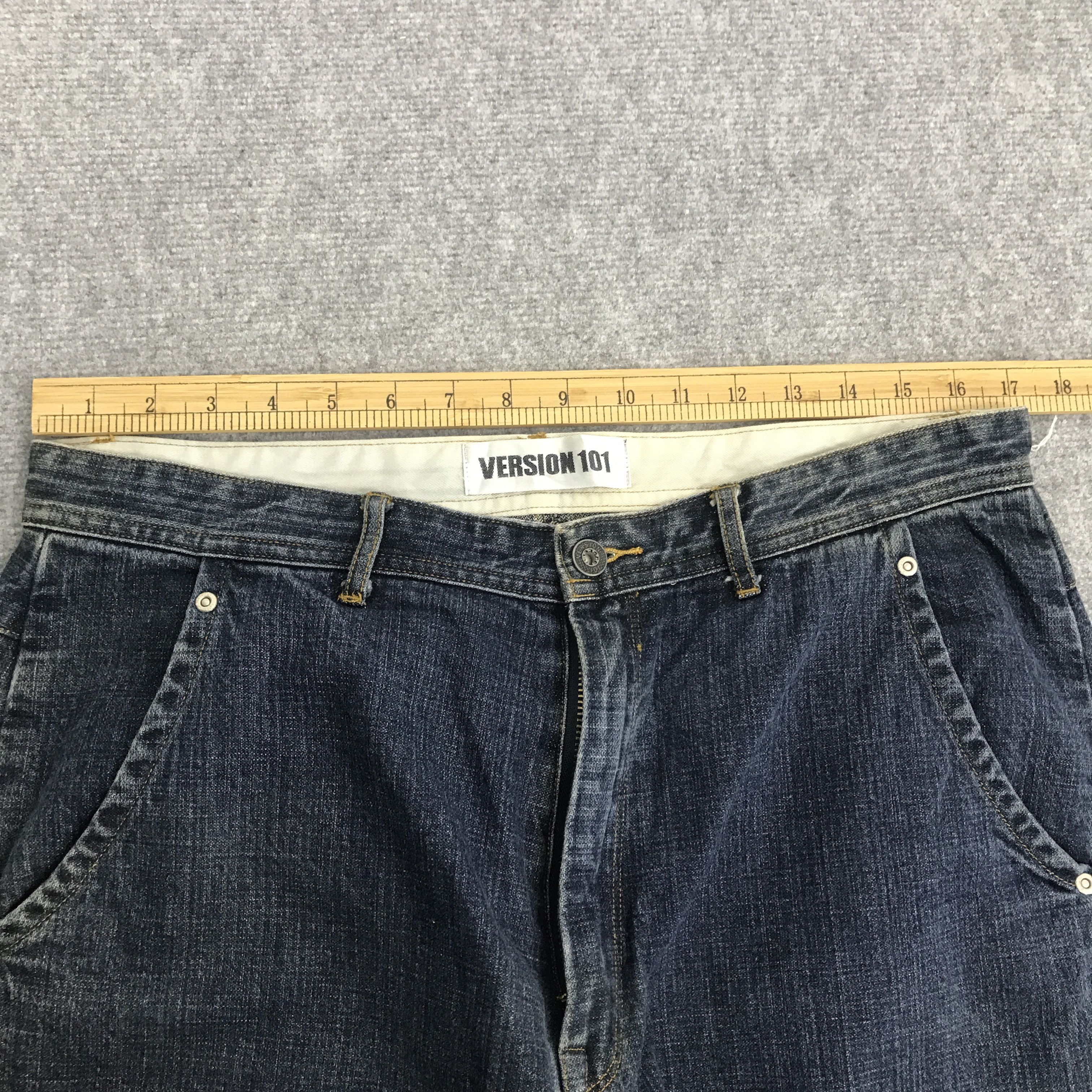 Japanese Brand Rare Baggy denim version 101 brand denim pants Size US 33 - 7 Thumbnail