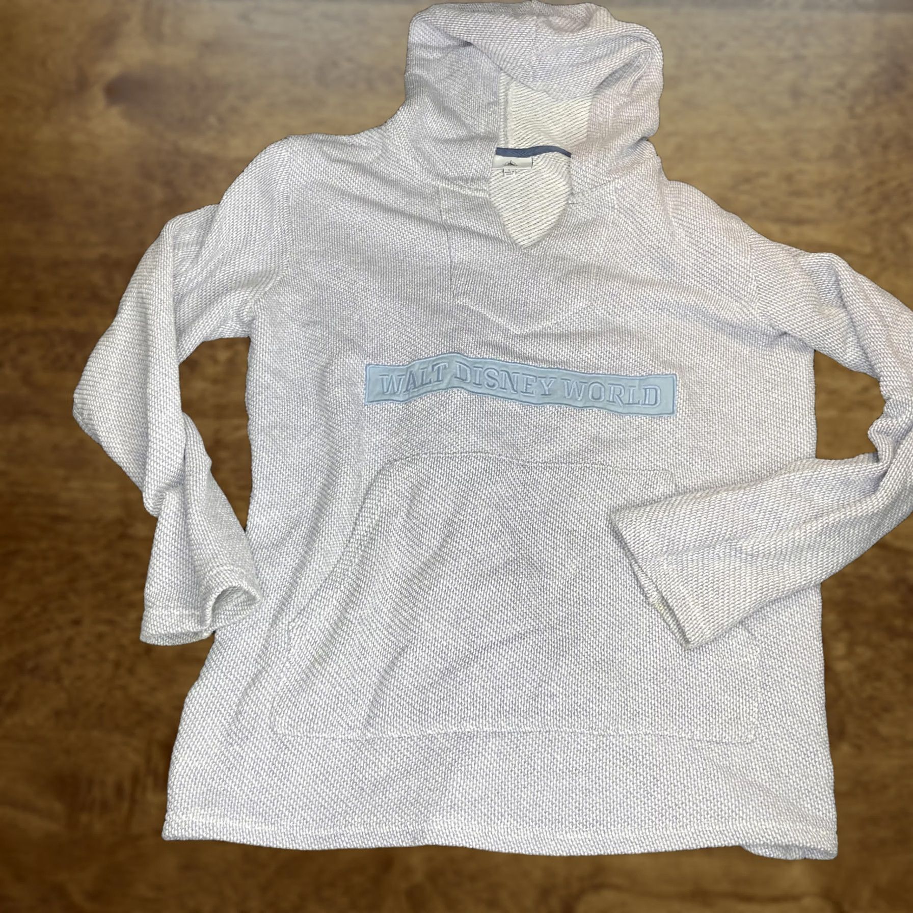 Disney Walt Disney World Hoodie Womens L Purple Knit Funnel Neck Pullover Sweatshirt Size L / US 10 / IT 46 - 1 Thumbnail