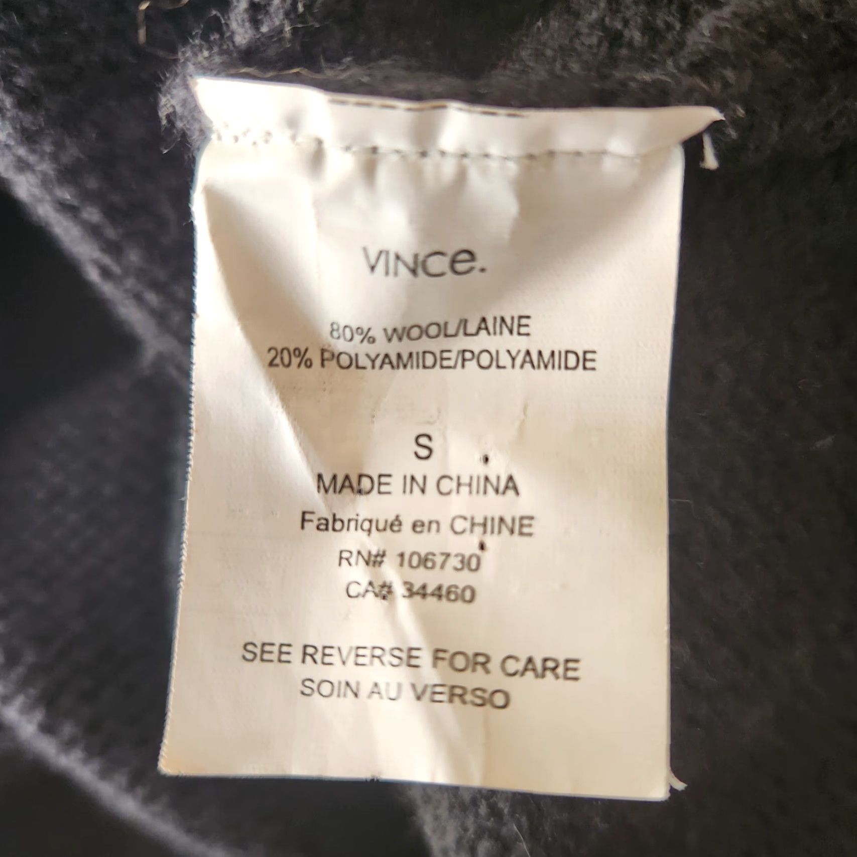 Vince Vince Wool Blend Black Turtleneck Sweater Dress-Size S Size S / US 4 / IT 40 - 6 Thumbnail