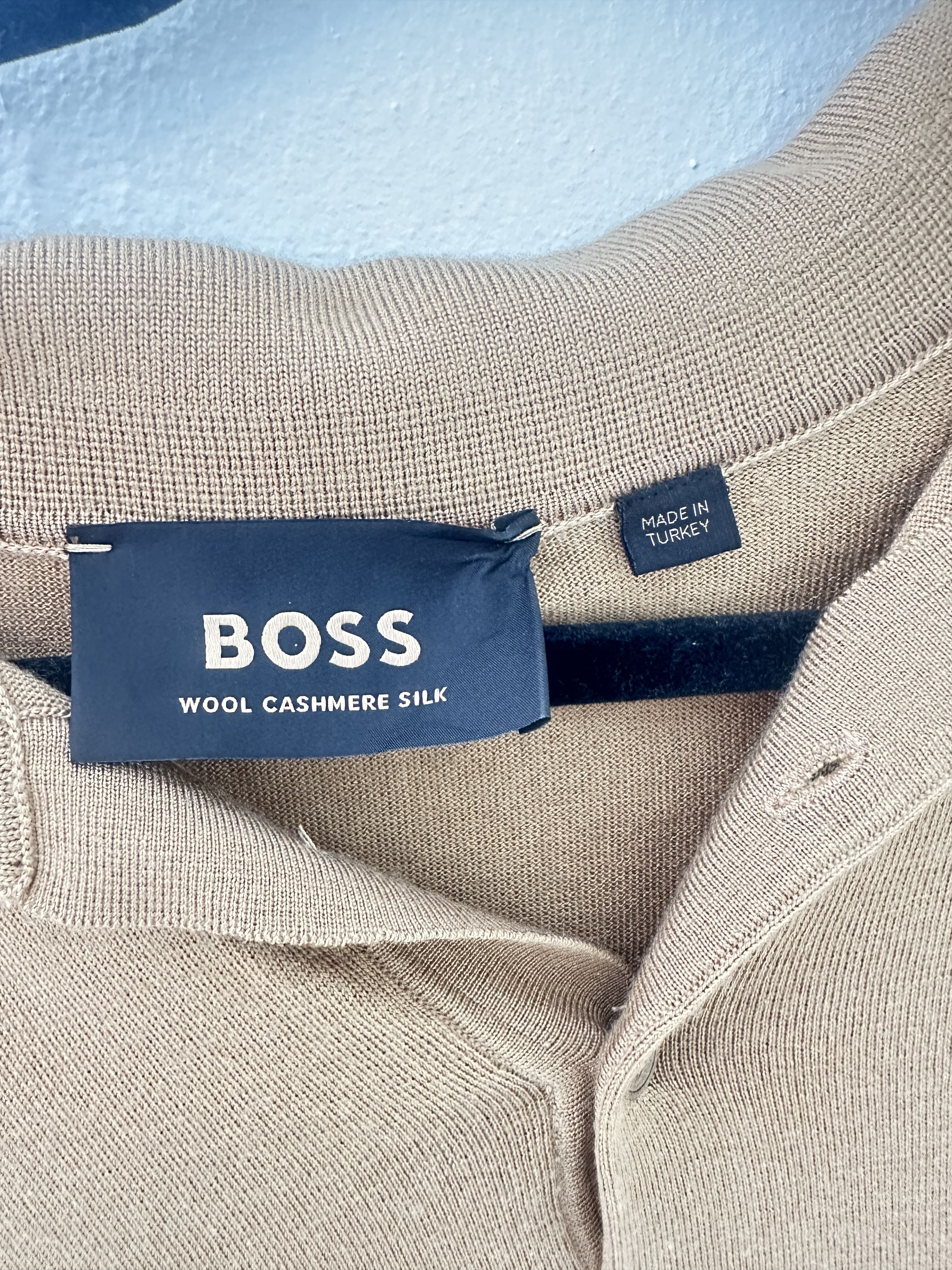 Hugo Boss Hugo Boss Wool Cashmere Silk Size US L / EU 52-54 / 3 - 2 Thumbnail