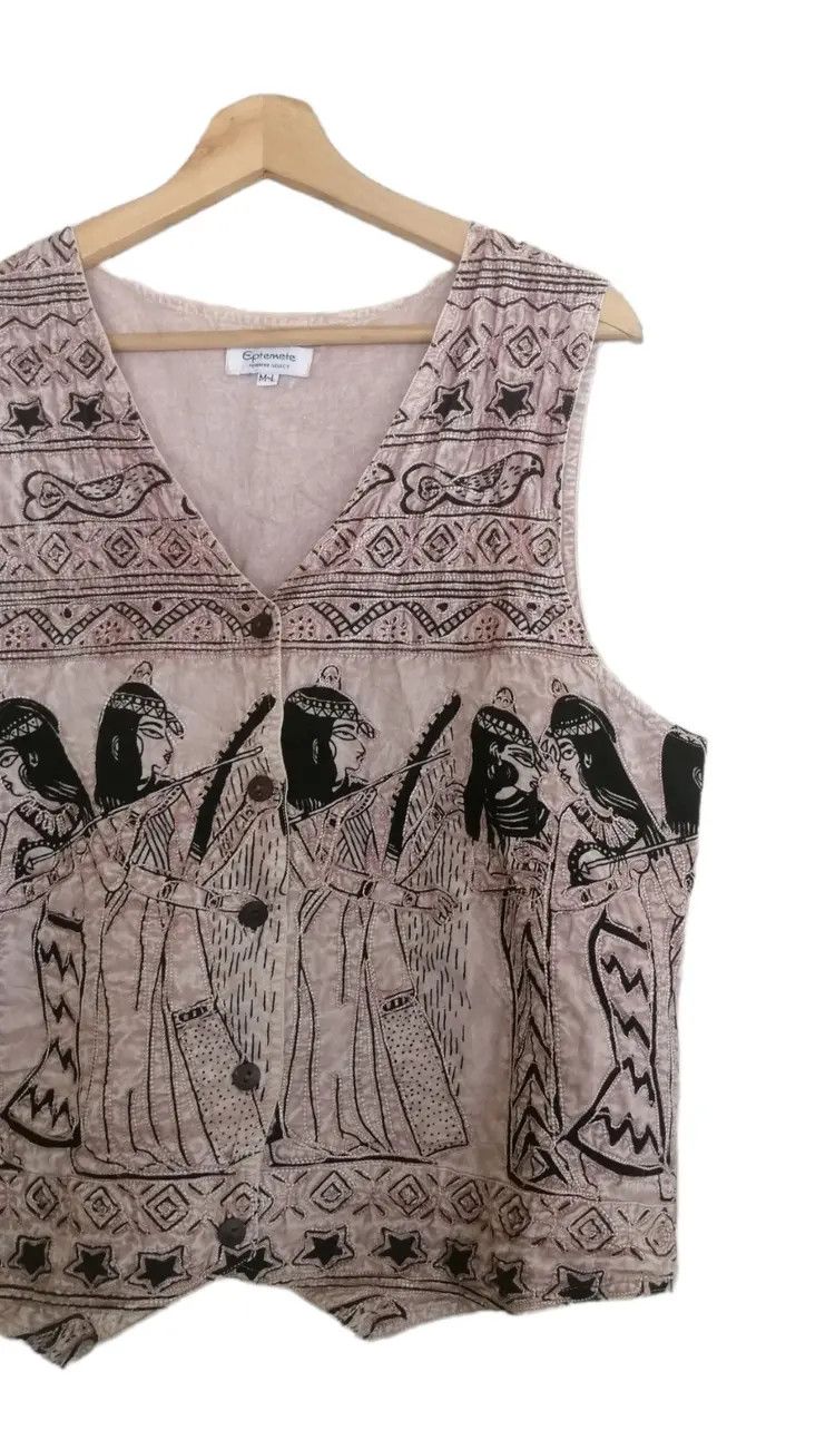 Vintage Vintage Vest Eptemete Embroidery Yarn Contains Some Rayon Size US M / EU 48-50 / 2 - 5 Thumbnail