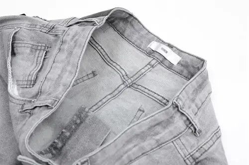 Japanese Brand × Jean Pants Grey washed distressed jeans for men Size US 34 / EU 50 - 4 Thumbnail