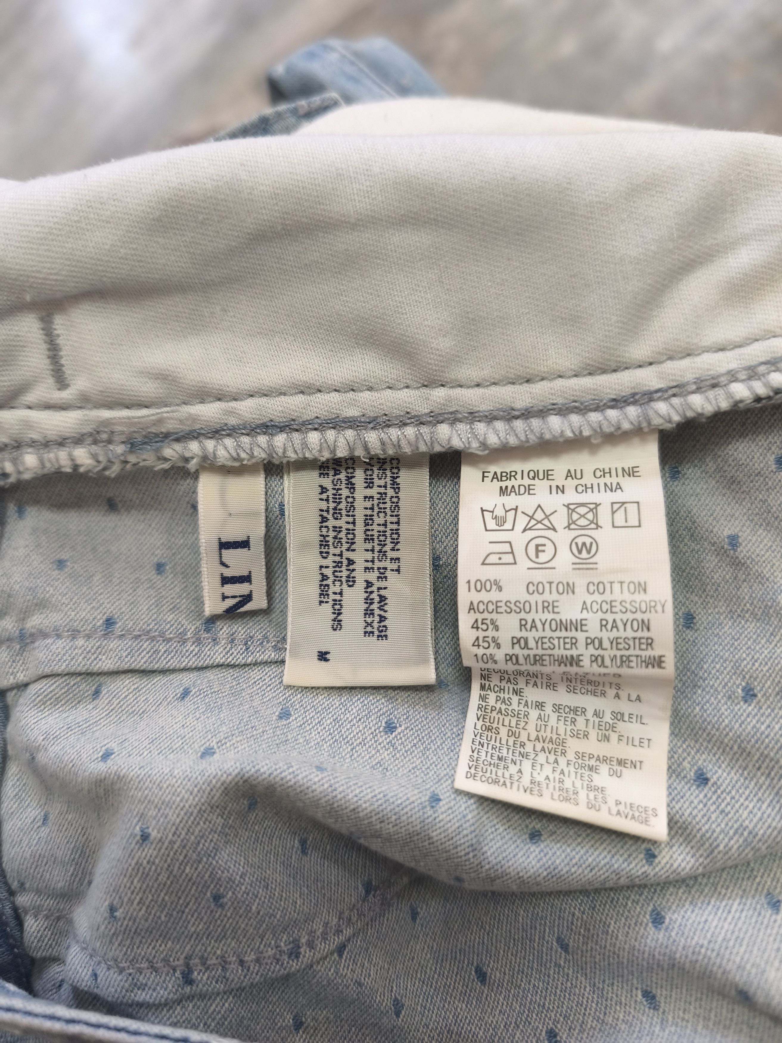 Yohji Yamamoto Limi Feu Wide Polka Denim Pants - Yohji Yamamoto Size 28" / US 6 / IT 42 - 8 Thumbnail