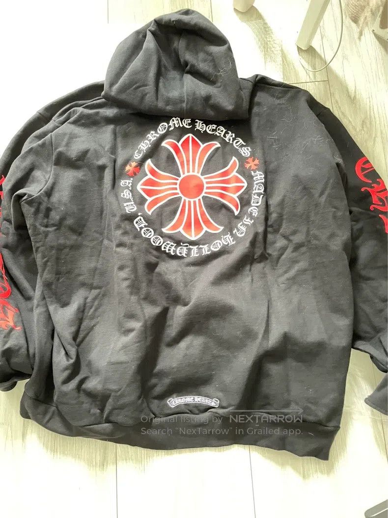 Chrome Hearts CHROME HEARTS Size XXL Red cross zipper coat sweater with b Size US XXL / EU 58 / 5 - 2 Thumbnail