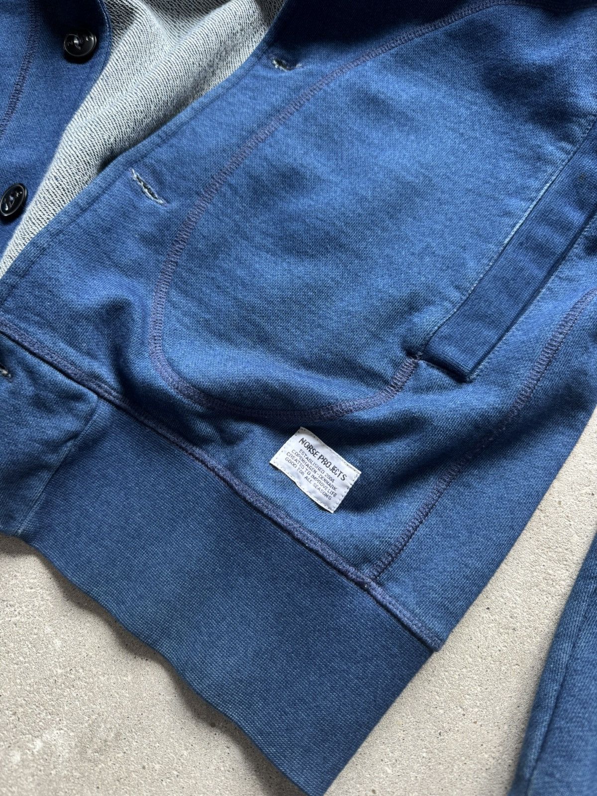 Norse Projects × Vintage Vintage Norse Project Cardigan Navy Size US L / EU 52-54 / 3 - 12 Thumbnail