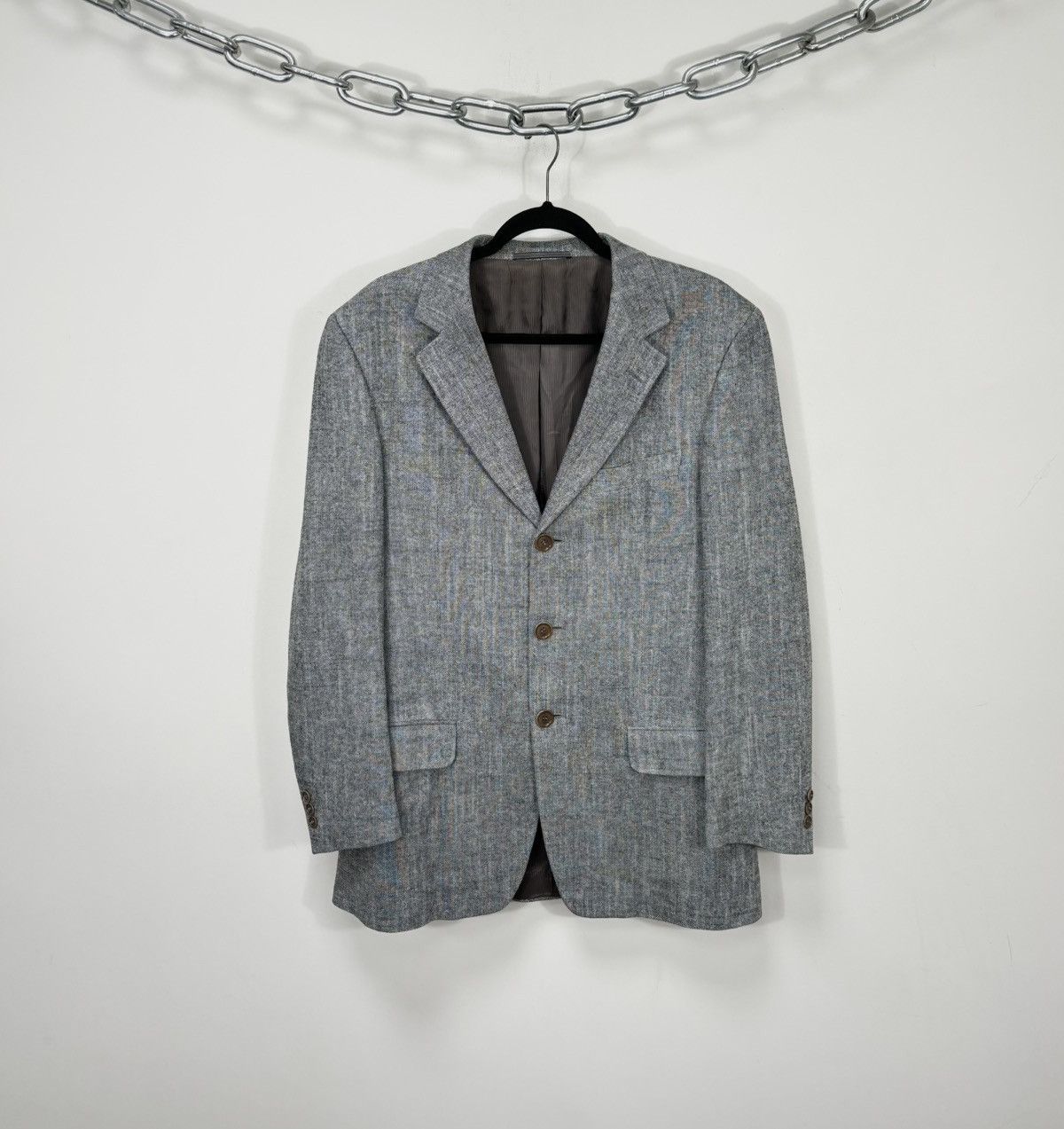 Ermenegildo Zegna Soft Men’s 3-Buttons Silk Blazer Jacket