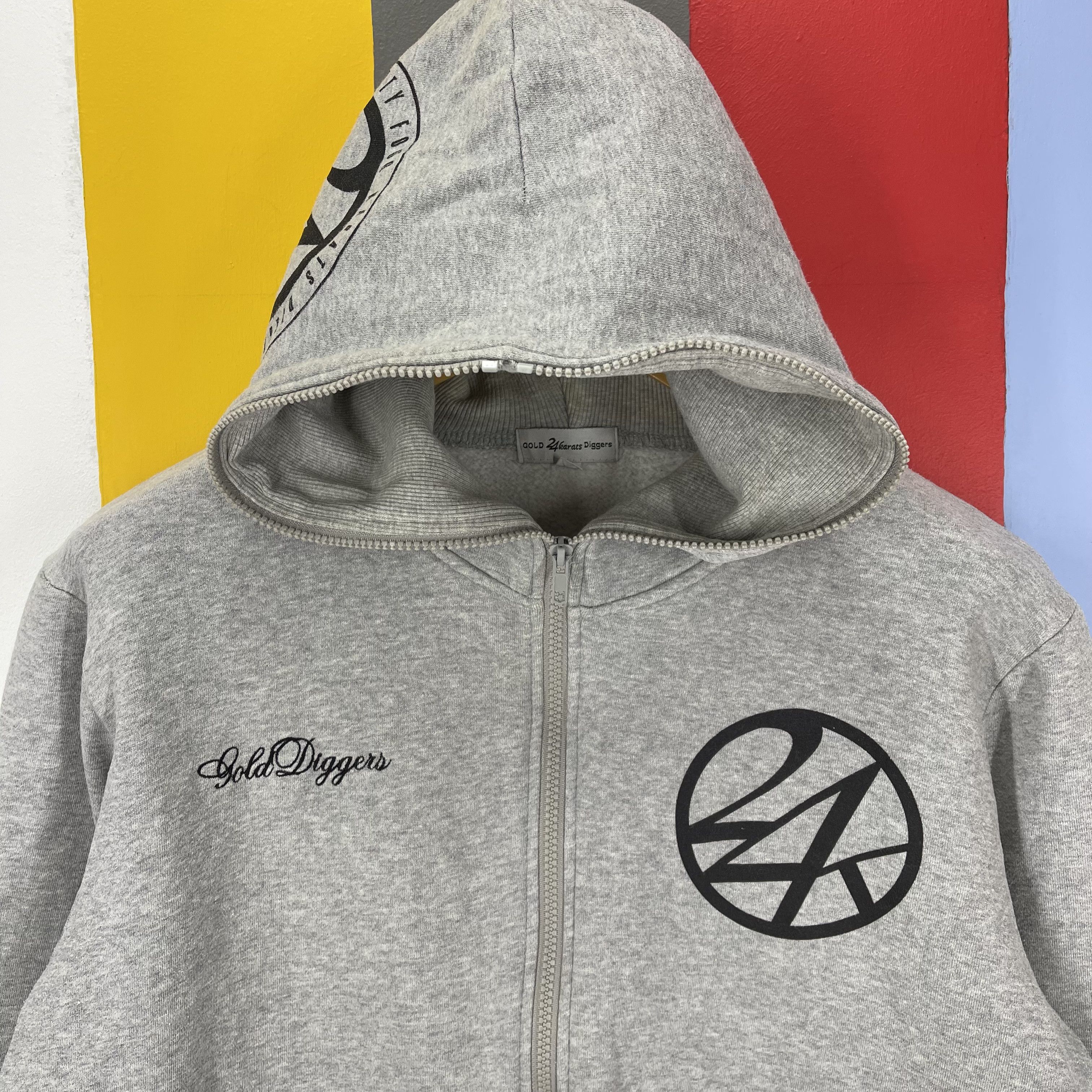 Japanese Brand 24 KARAT GOLD DIGGERS Zipper Hoodie #1294/AS Size US M / EU 48-50 / 2 - 4 Thumbnail