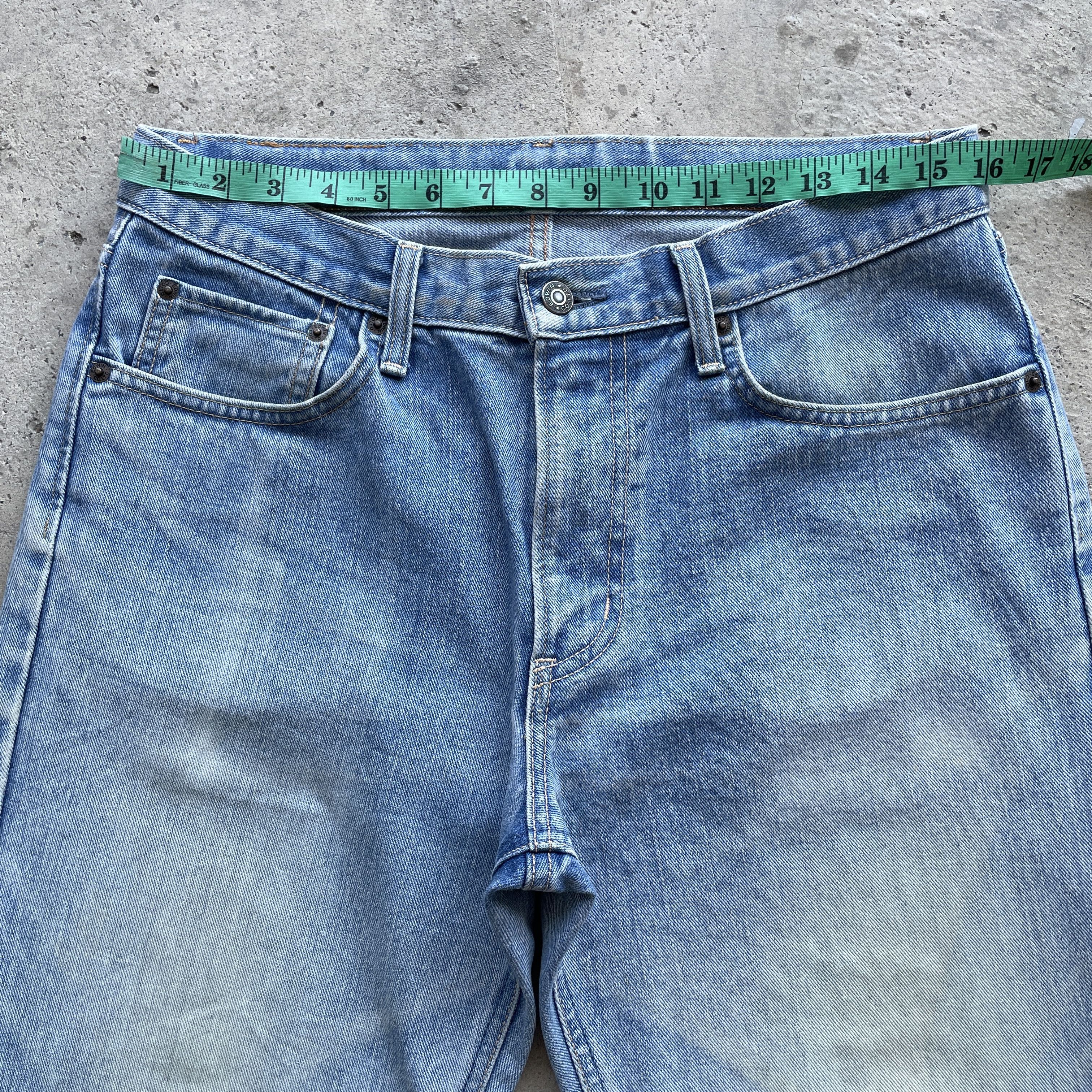 Edwin Vintage Edwin 403 Faded Denim Lightwash Jeans Pants W32 Size US 32 / EU 48 - 3 Thumbnail