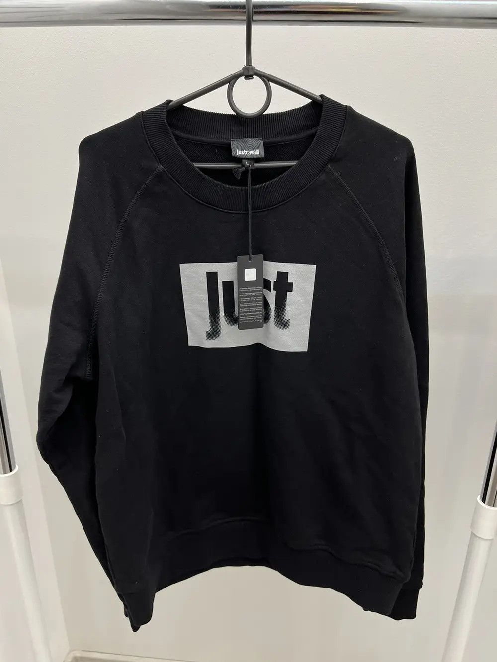 Just Cavalli Just Cavalli Cotton Logo Sweatshirt Size US L / EU 52-54 / 3 - 1 Thumbnail