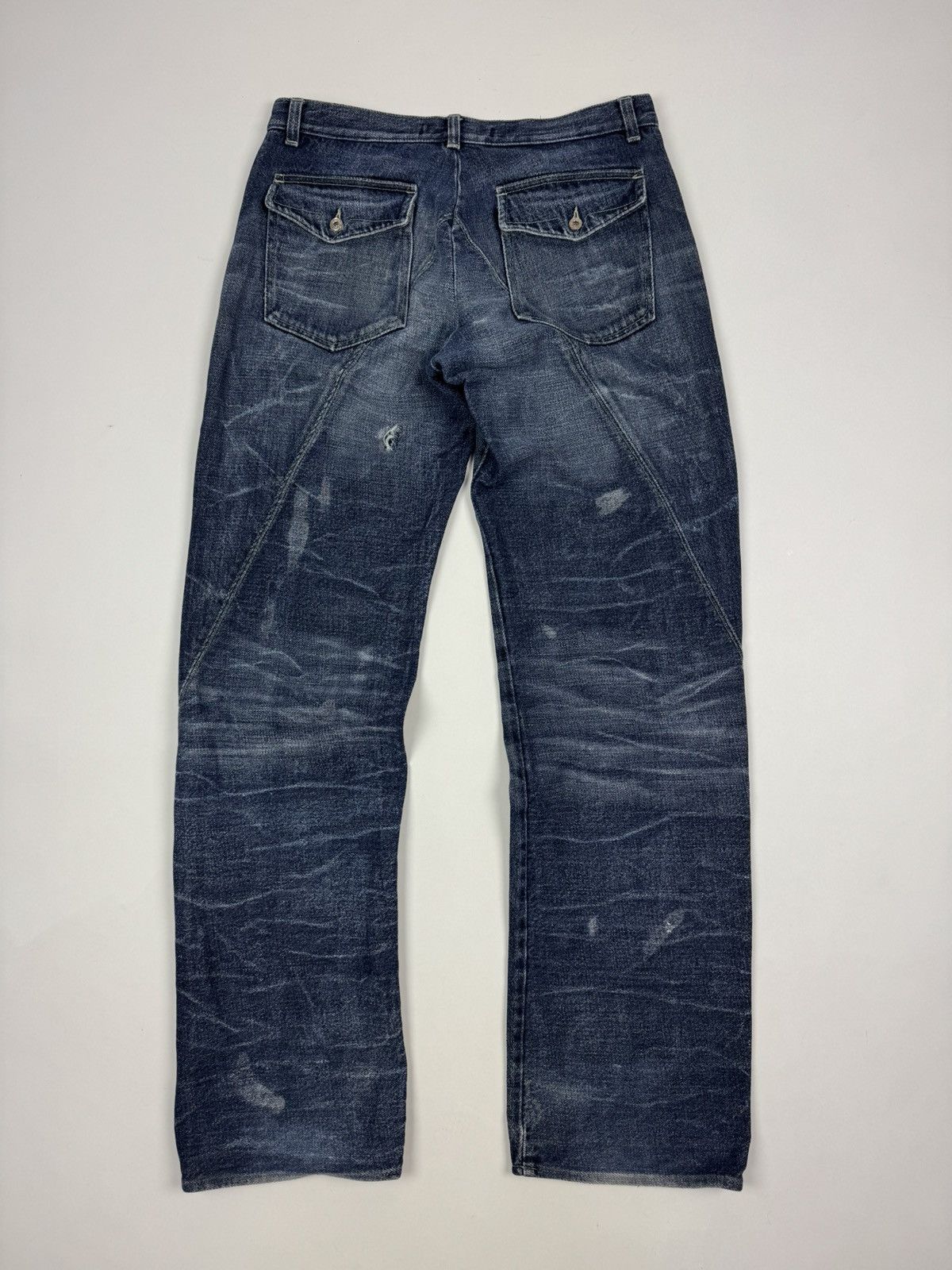 Versace Jeans Couture Distressed Versace Jeans Couture Washed Denim Jeans Size US 33 - 14 Thumbnail