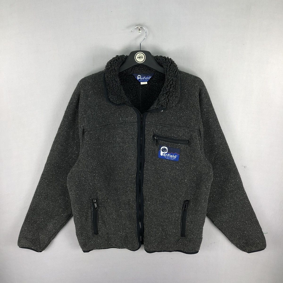 Penfield Vintage 90's Penfield Knit Sherpa Lining Outdoor Jacket Size US M / EU 48-50 / 2 - 1 Thumbnail