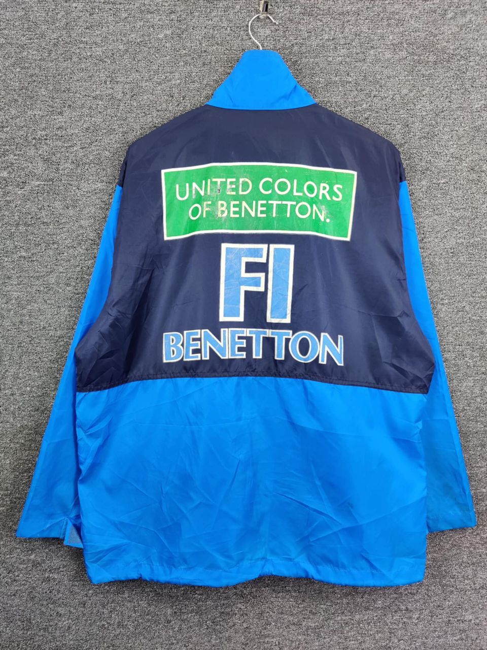 Benetton Vintage Benetton Formula 1 Big Logo Coach Jacket Size US XL / EU 56 / 4 - 1 Thumbnail