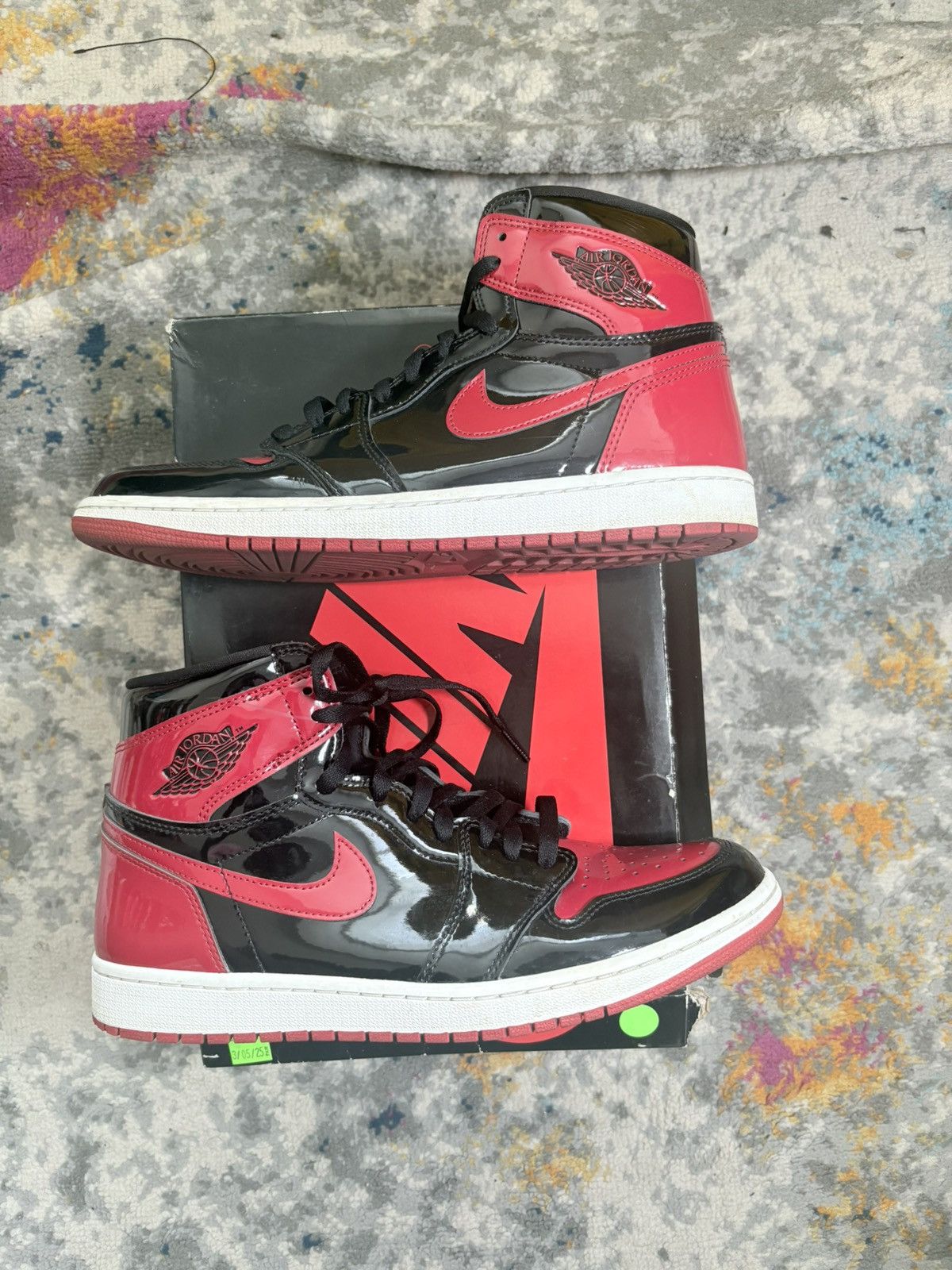 Jordan Brand Air Jordan Retro 1 Patent Bred size 11.5 Size US 11.5 / EU 44-45 - 1 Thumbnail