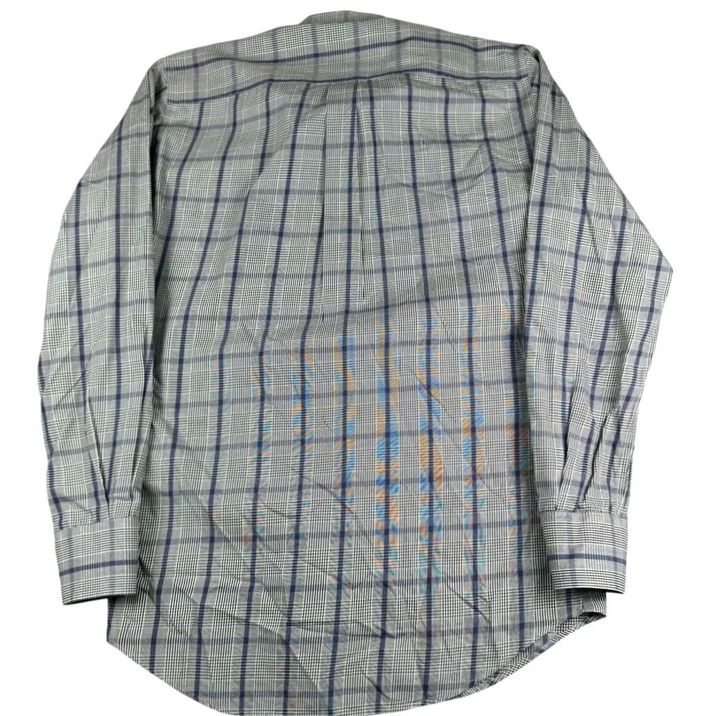 Peter Millar Peter Millar Shirt Mens Small Button Down Preppy Gingham Long Sleeve Blue 100% Cotton Dress Shirt Size US S / EU 44-46 / 1 - 5 Thumbnail