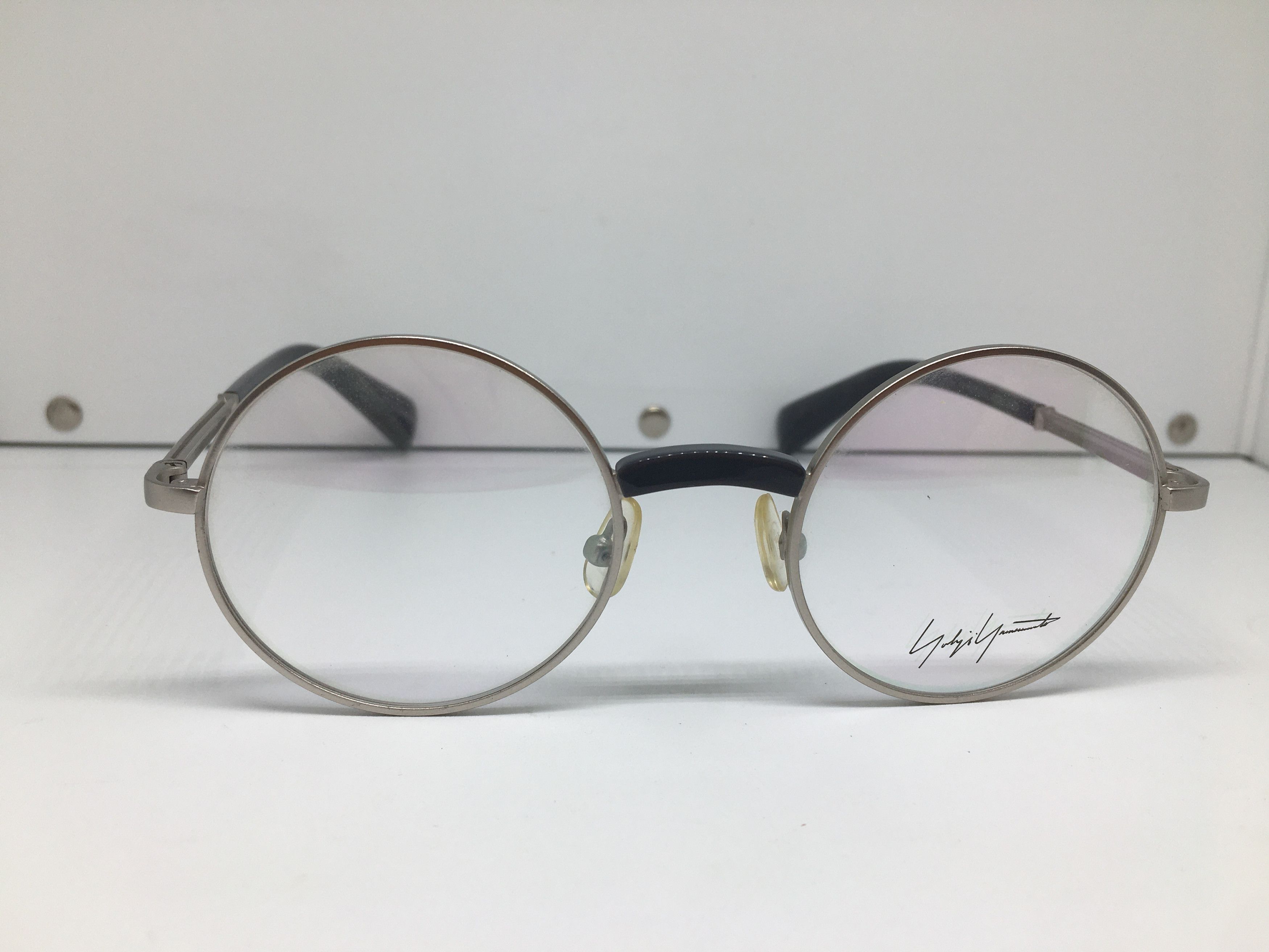 Yohji Yamamoto YY 7002 Silver Round Eyeglasses Frame NOS
