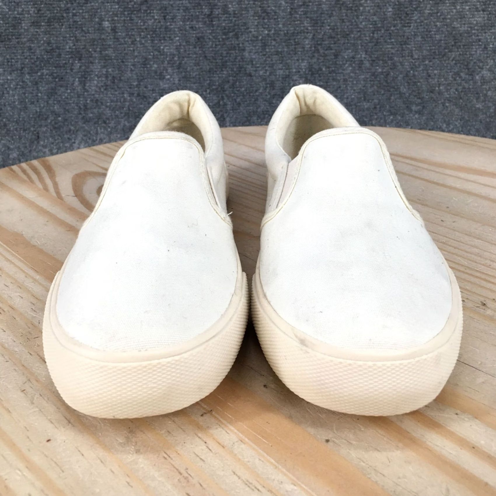 Vintage A New Day Shoes Womens 6 Casual Comfort Slip On Low Top Sneakers White Canvas Size M / US 6-8 / IT 42-44 - 7 Thumbnail