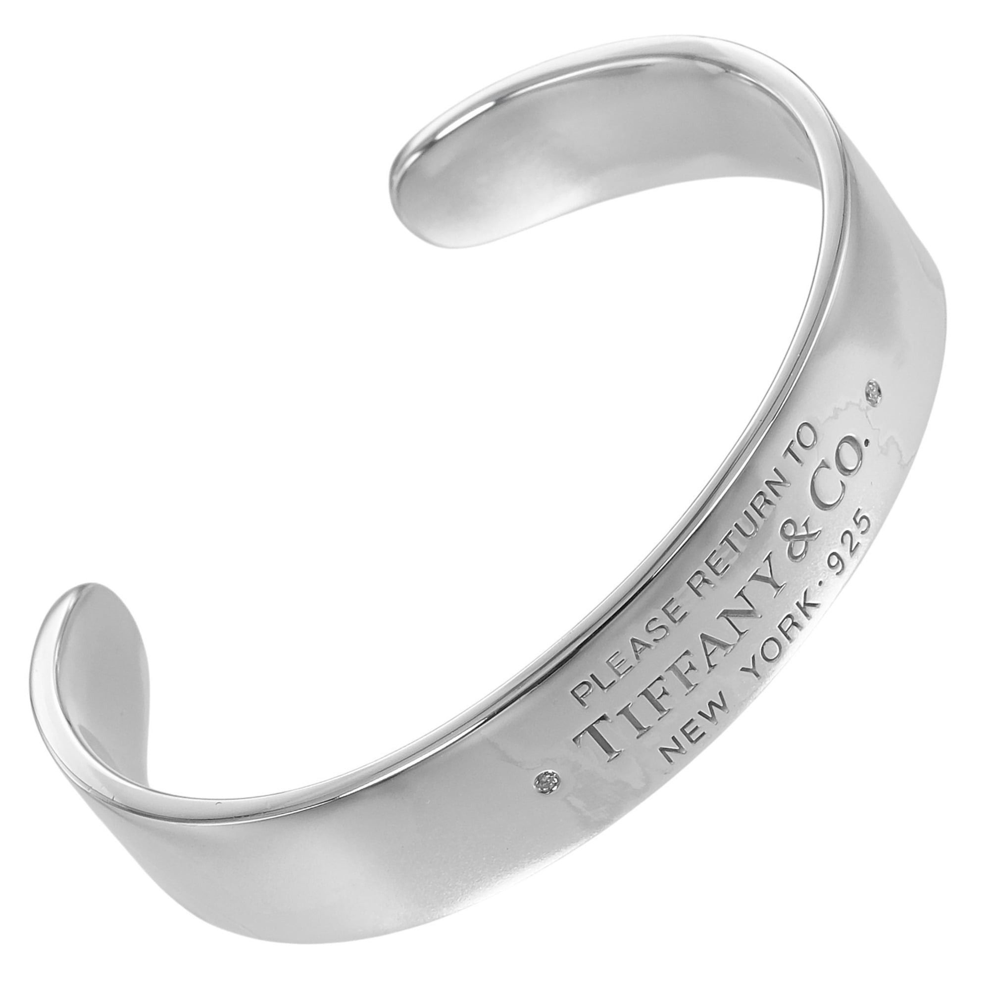Tiffany & Co. Tiffany Bangle Return to Narrow Silver 925 Diamond Approx. 32g TIFFANY & Co. Size ONE SIZE - 1 Thumbnail