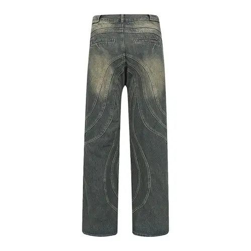 Jean Hoshikawa x Son Y2K Dirty Grunge Hip Hop Baggy Jeans Size US 33 - 5 Thumbnail