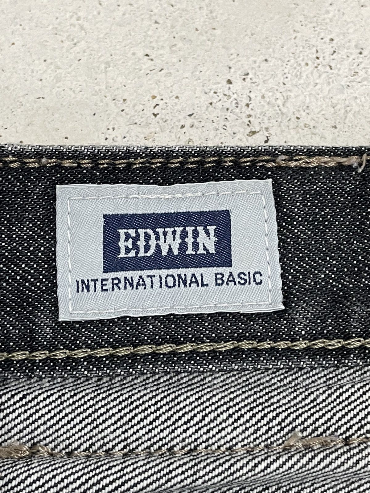 Edwin × Japanese Brand Edwin 403 International Basic Black Washed Distressed Denim Size US 32 / EU 48 - 21 Thumbnail