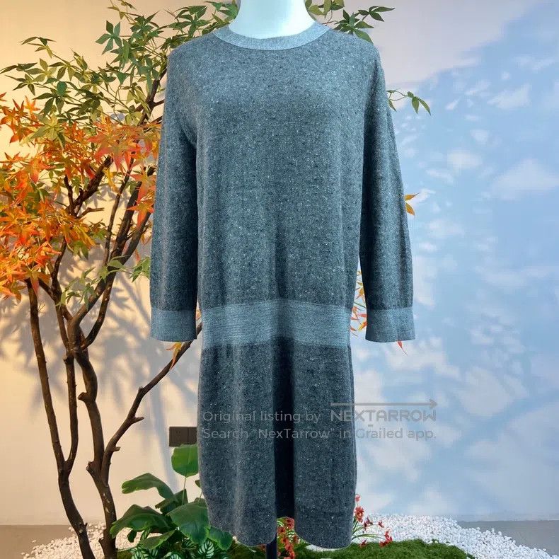 Hermes Hermes Gray Knit Dress Size XS / US 0-2 / IT 36-38 - 1 Thumbnail