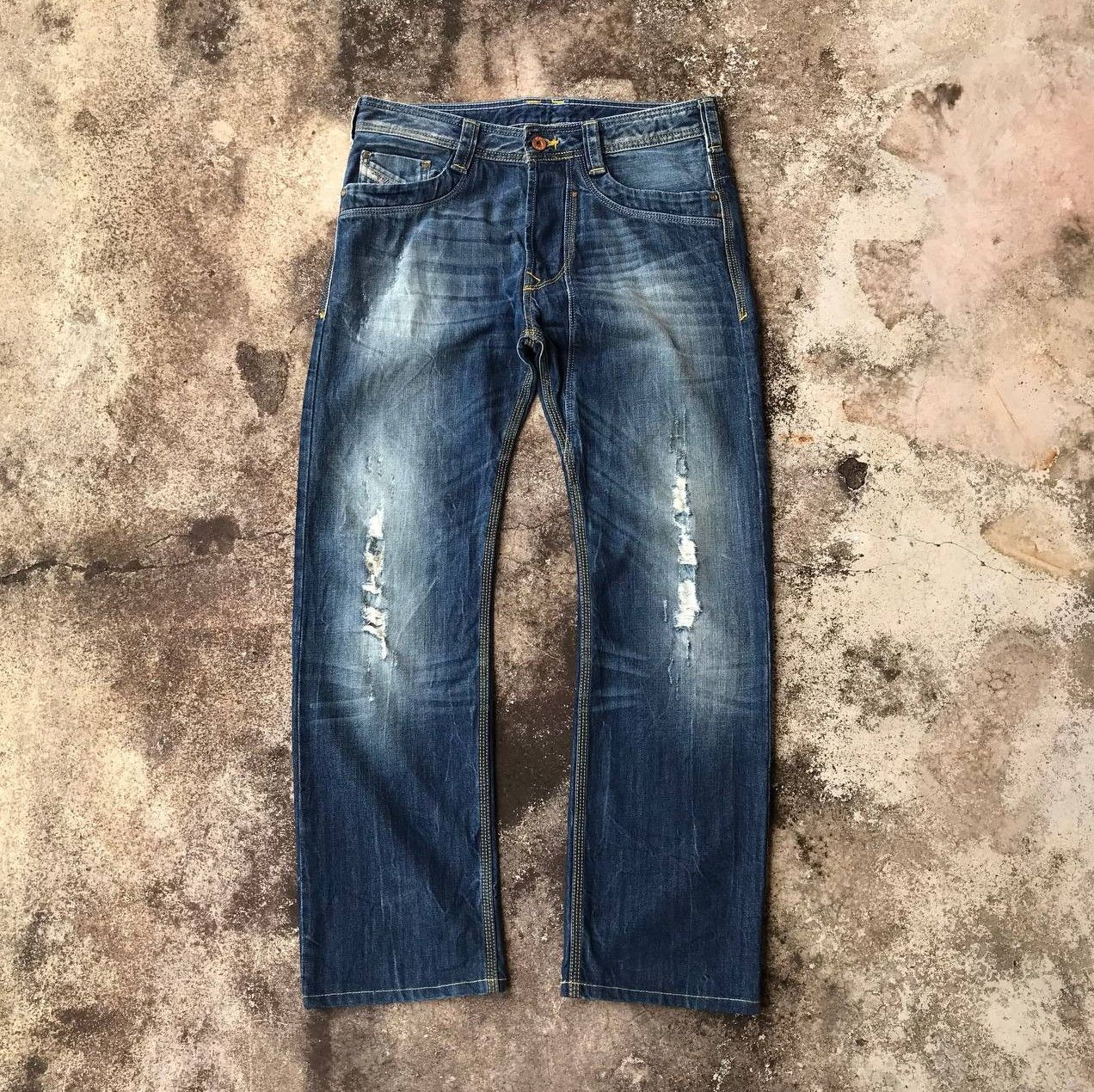 Diesel DIESEL INDUSTRY TIMMEN REGULAR STRAIGHT DISTRESSED DENIM Size US 30 / EU 46 - 3 Thumbnail