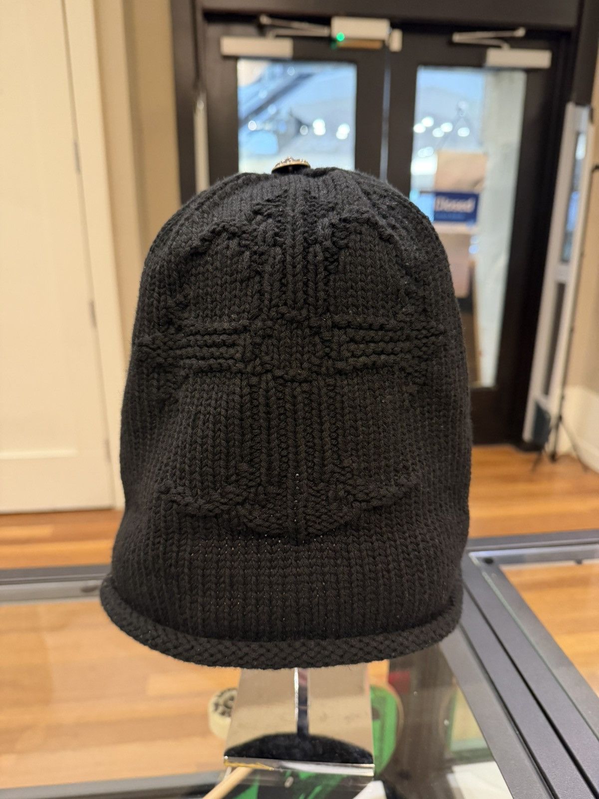 Chrome Hearts Chrome Hearts Oversized Cashmere Beanie - Black Size ONE SIZE - 1 Thumbnail