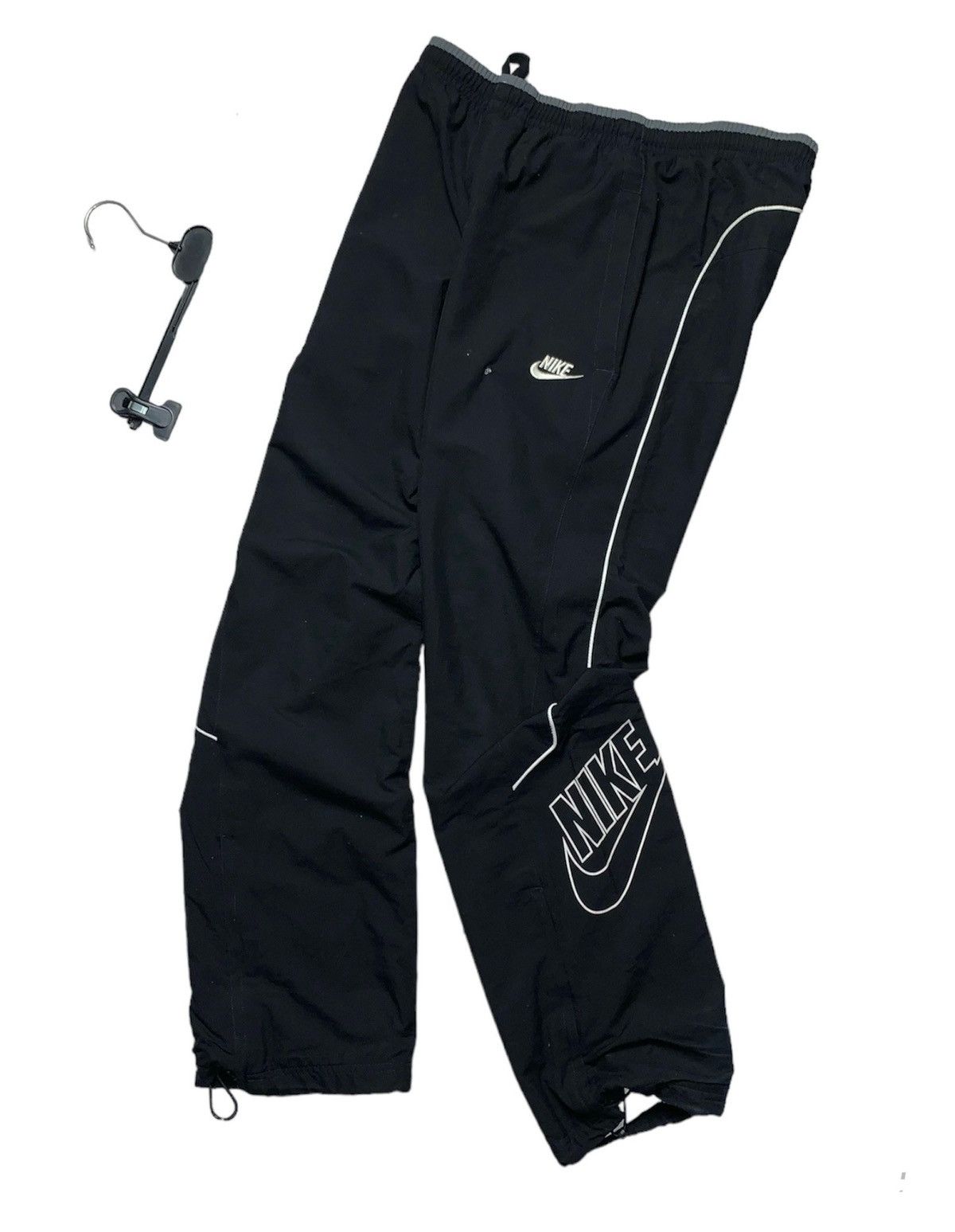 Nike × Vintage Vintage Nike drill pants Y2K logo joggers size S Size US 30 / EU 46 - 1 Thumbnail