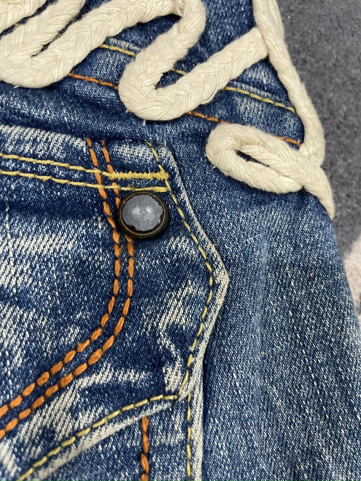 If Six Was Nine Flared Stonewash Jeans Size US 35 - 24 Thumbnail
