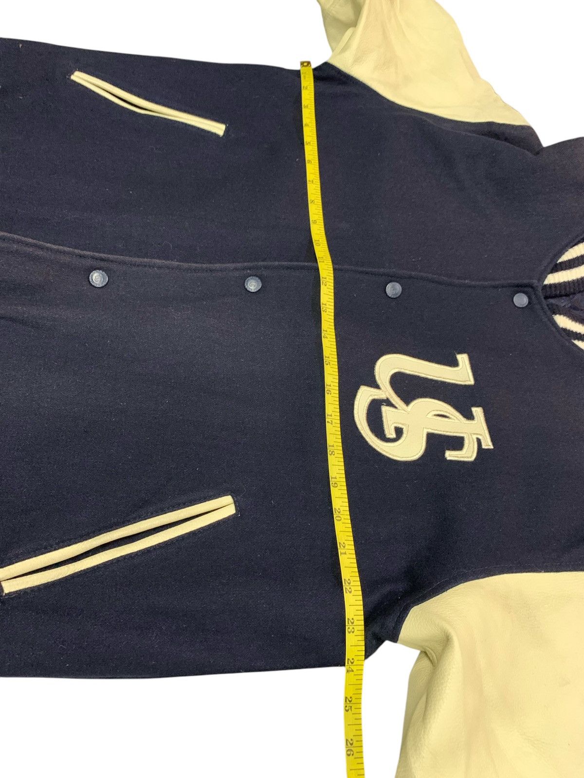 Vintage Vintage U.s Boarder Unlimited Space Varsity Leather Jacket Size US M / EU 48-50 / 2 - 12 Thumbnail