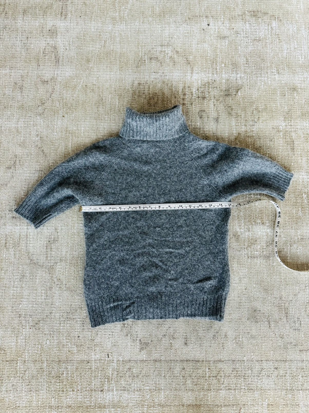 Loro Piana Loro Piana Short-sleeve turtleneck sweater grey Cashmere 44 Size S / US 4 / IT 40 - 7 Thumbnail