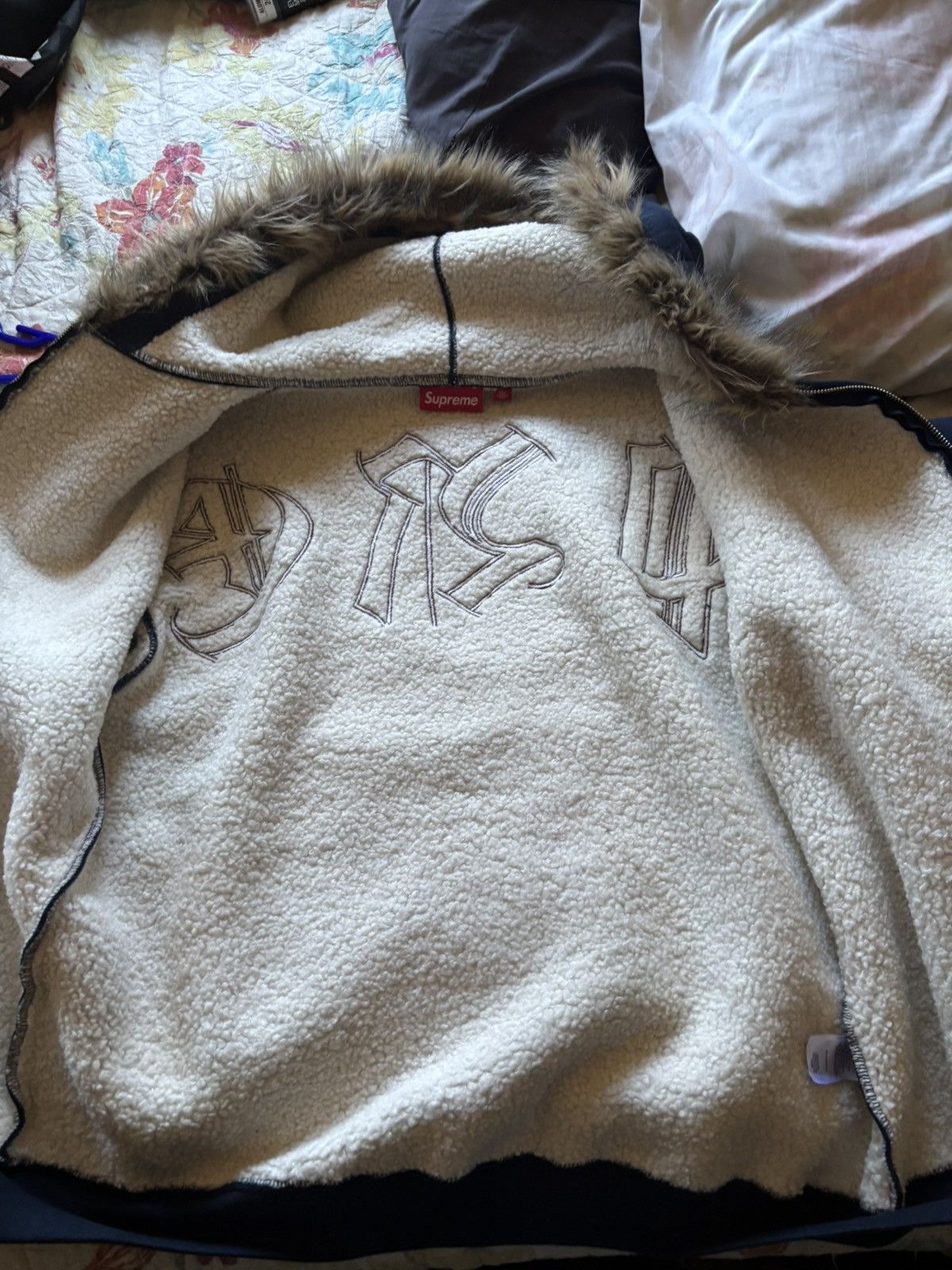 Supreme Supreme Faux Fur zip-up hoodie Size US L / EU 52-54 / 3 - 9 Thumbnail